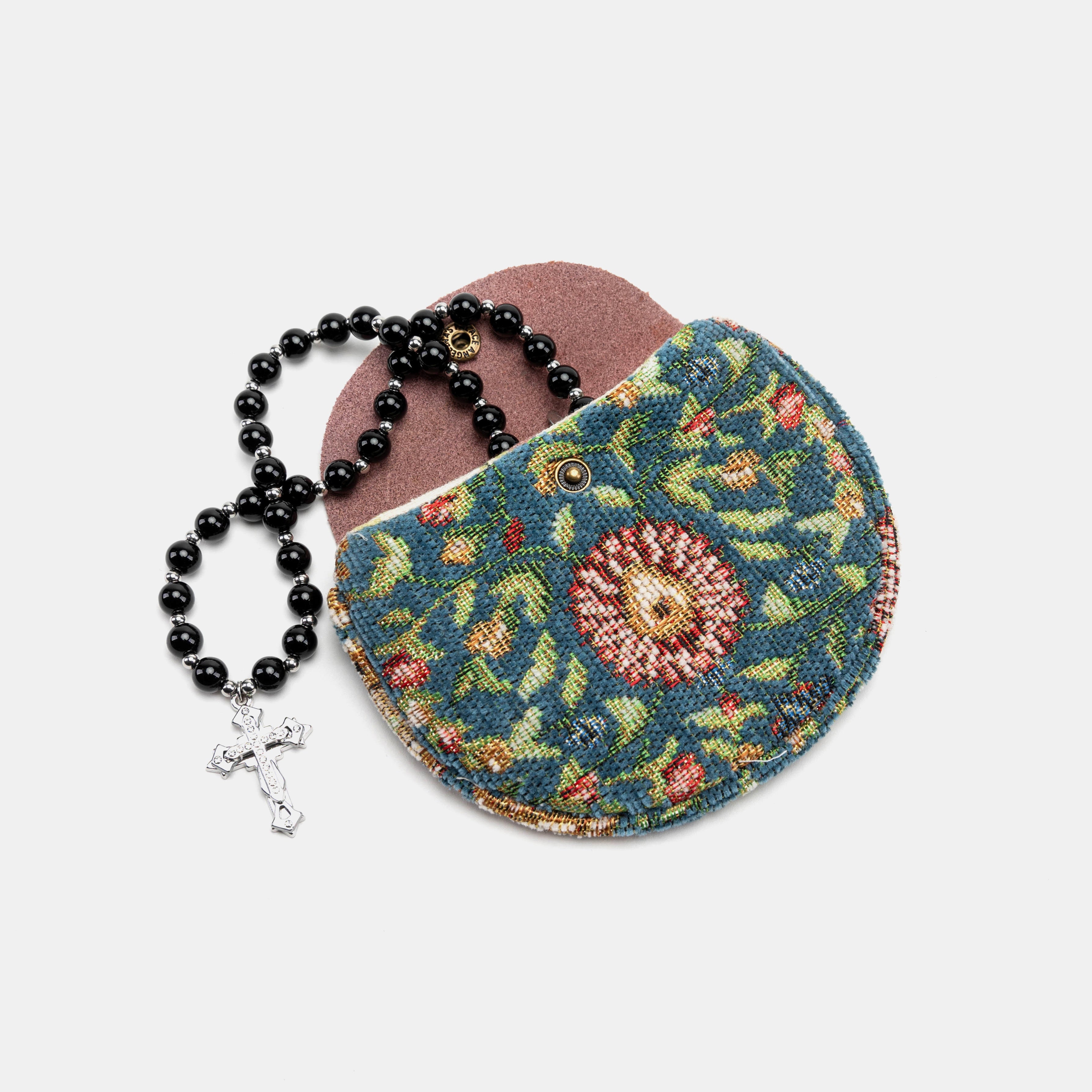 Oriental Blue Rosary bag Carpetbag of America