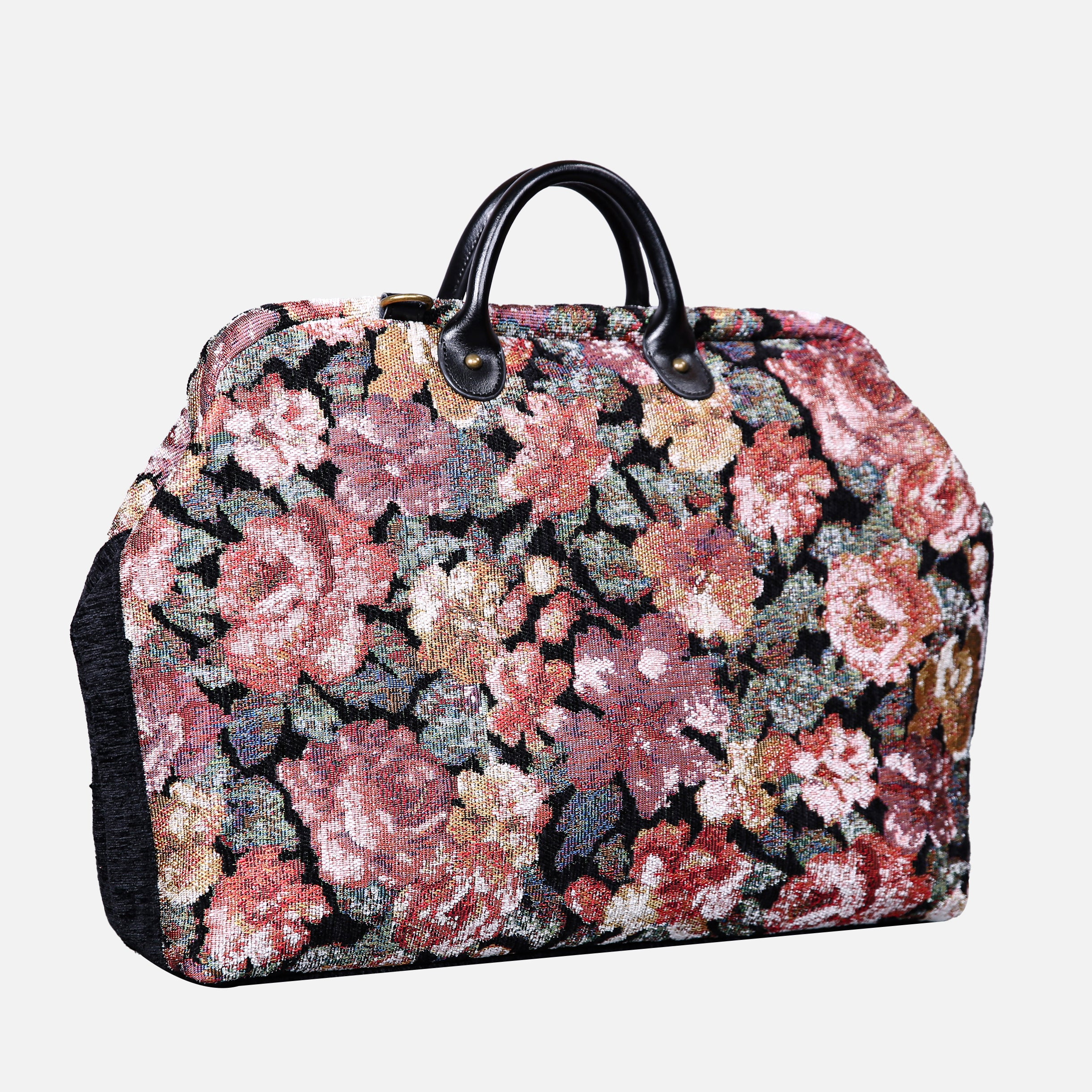 Floral Rose Laptop Work Bag carpet bag MCW Handmade-2