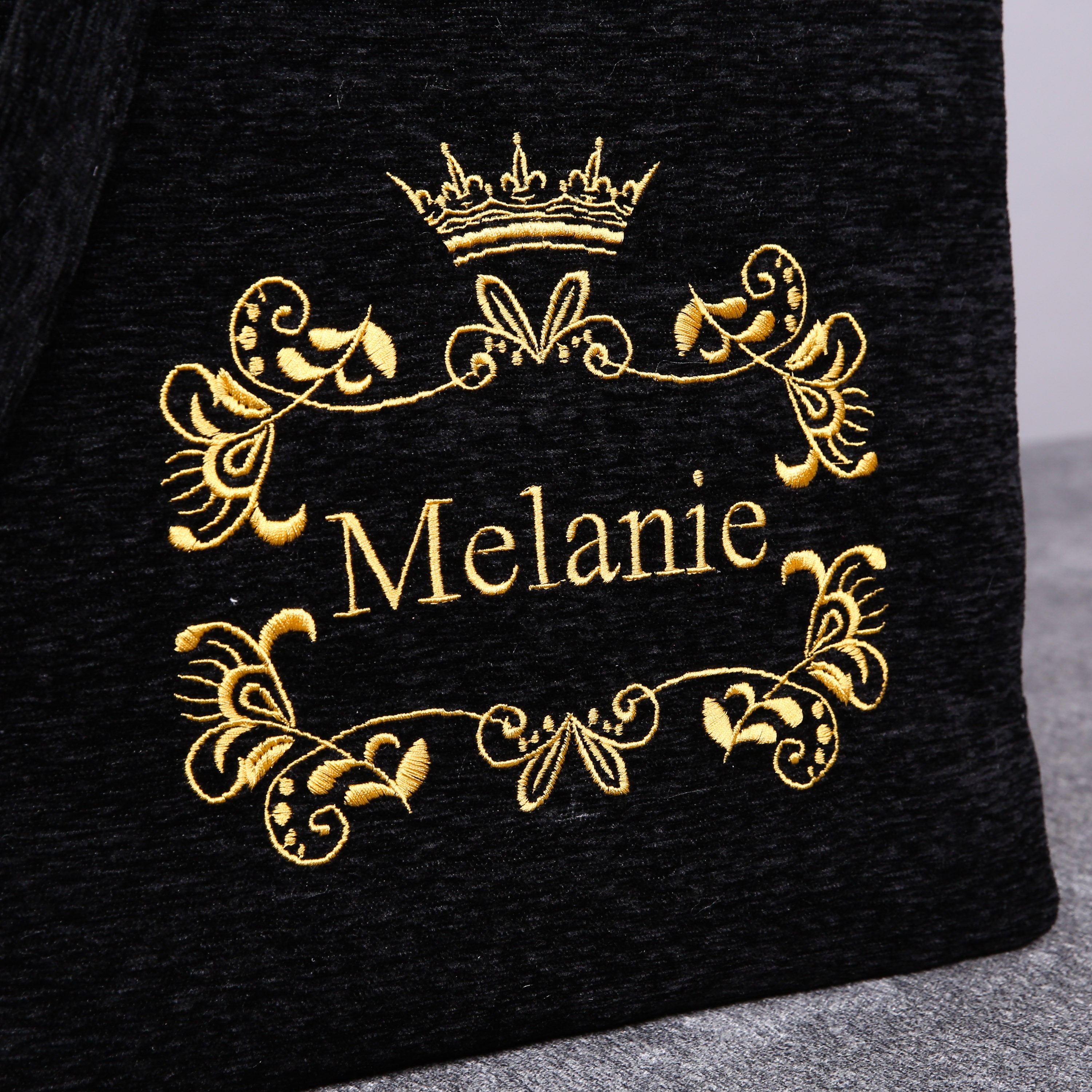 Luxury Monogrammed Black Multi-Functional Backpack carpet bag MCW Handmade-5