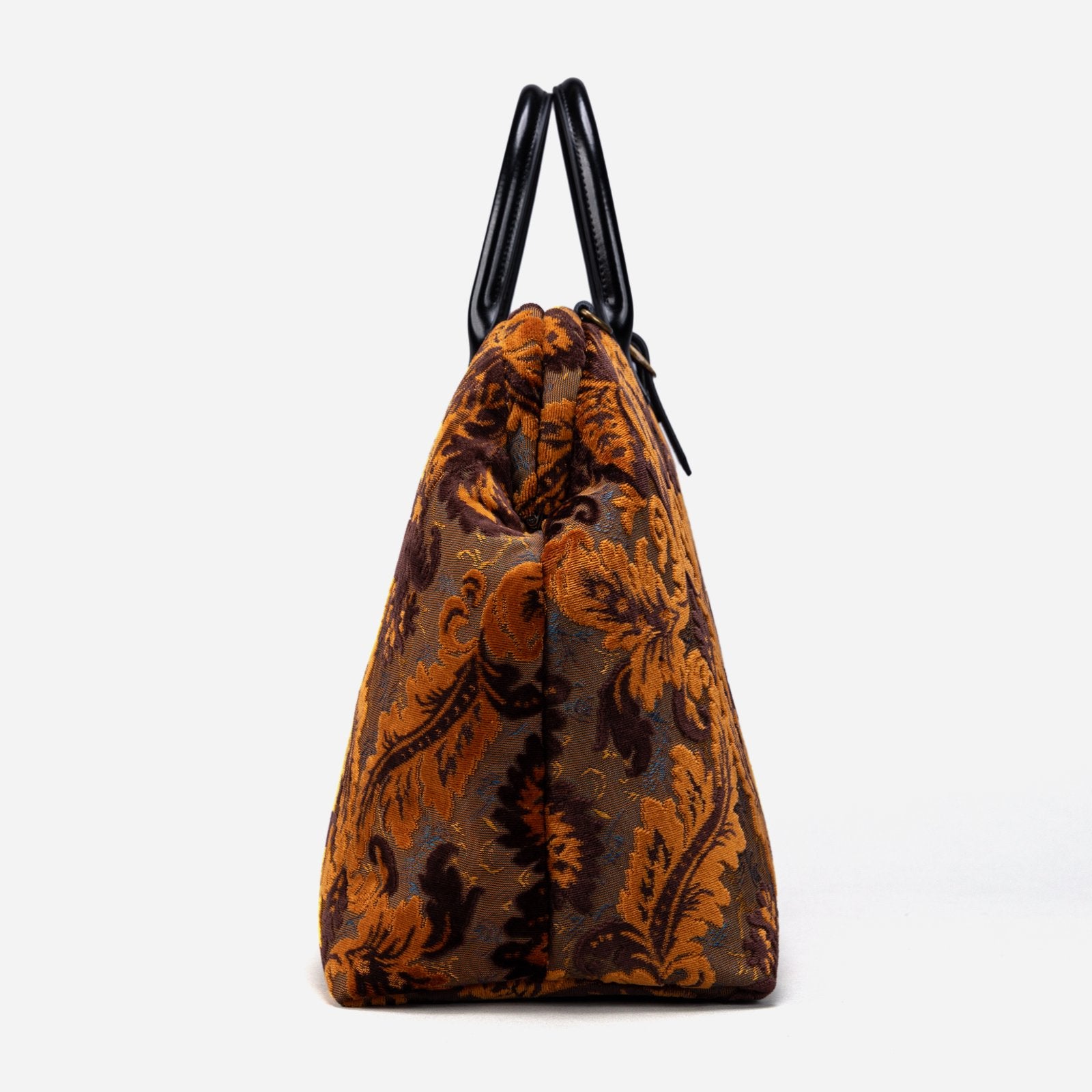 Burnout Velvet Revival sienna Mary Poppins Weekender Carpetbag side