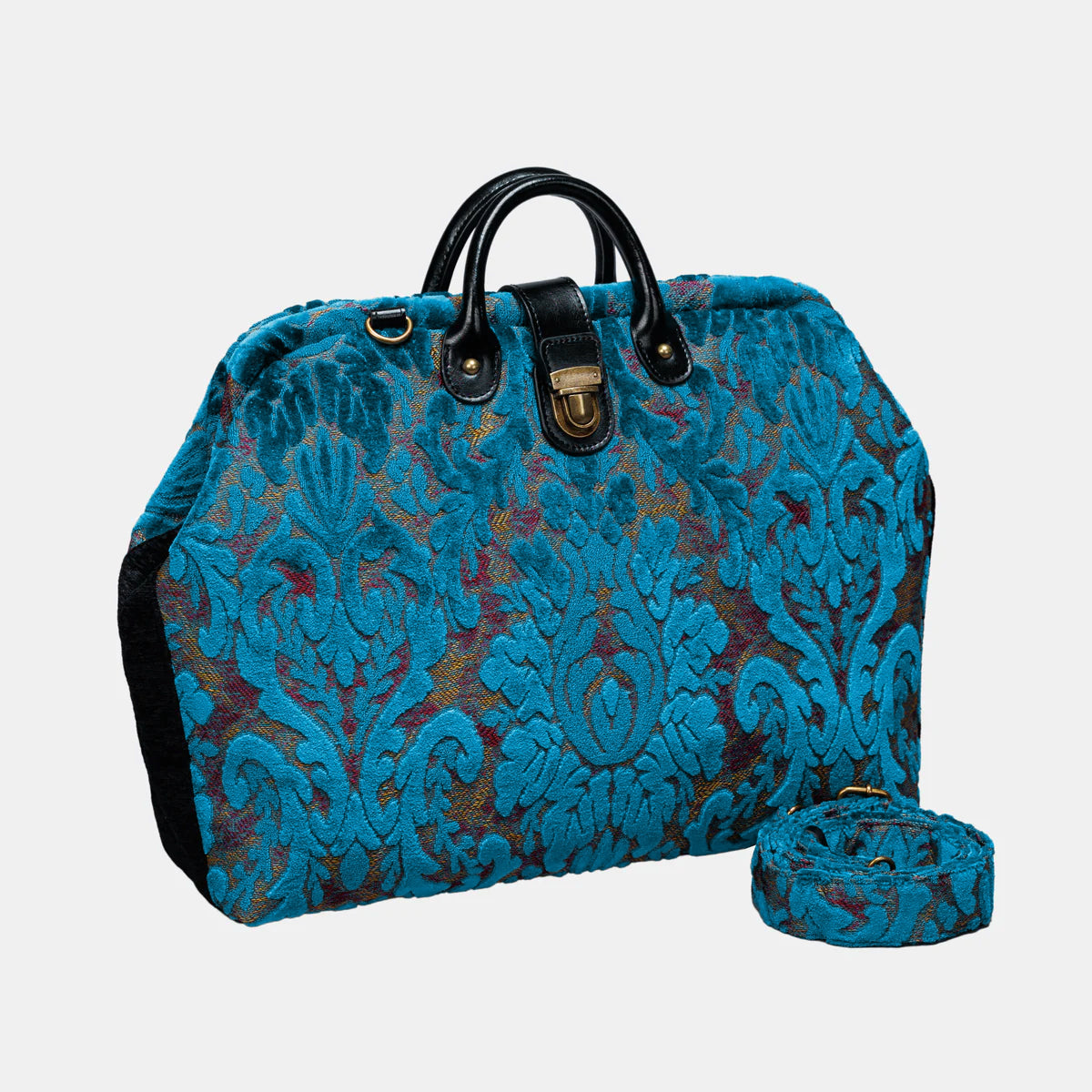 Burnout Velvet Aqua Blue Laptop Work Bag main