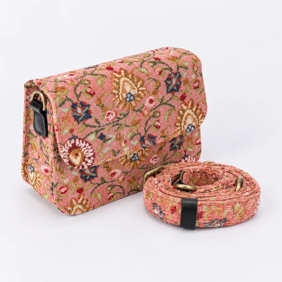 Oriental Pink Flap Crossbody Bag of America display