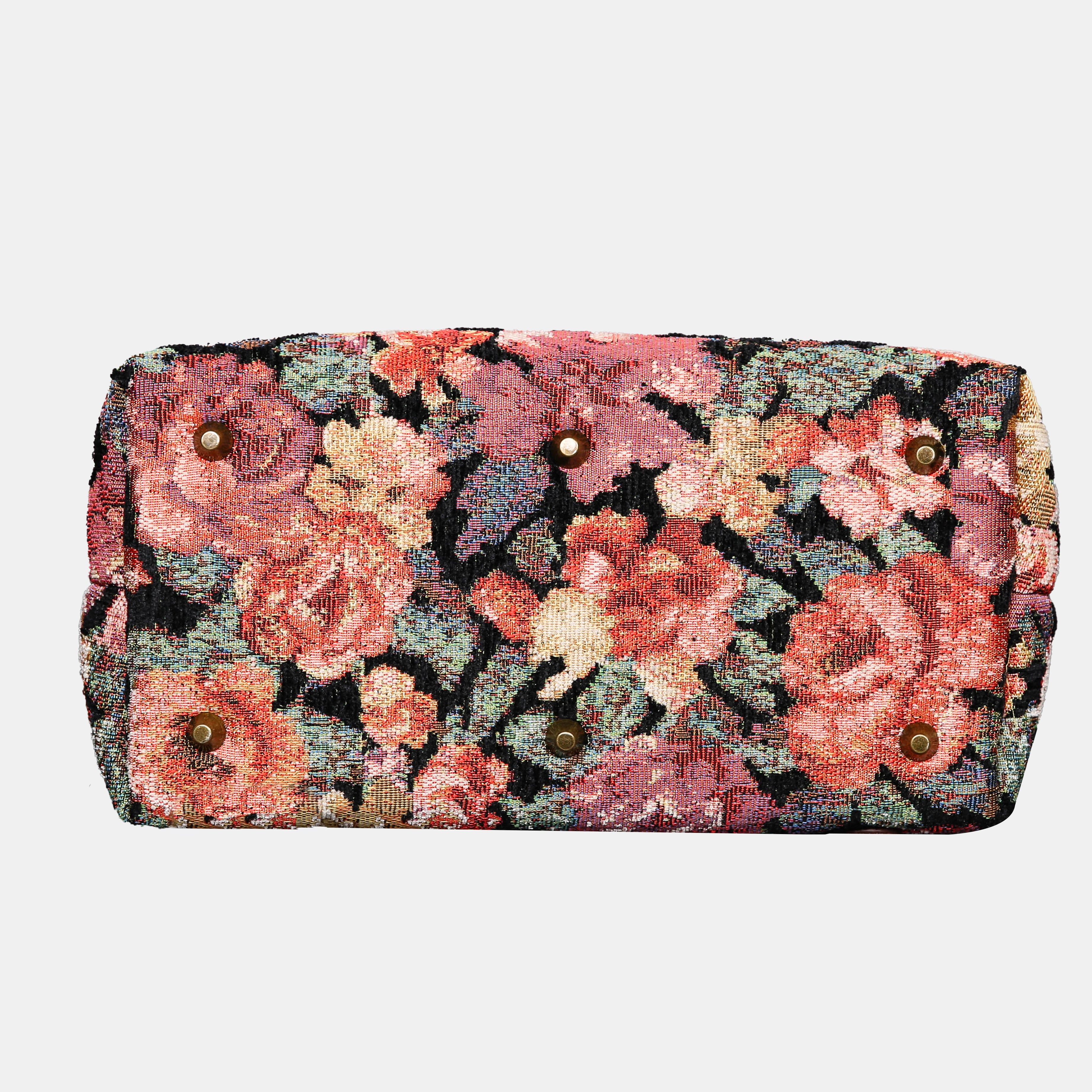 Floral Rose Carpet Laptop Backpack MCW Handmade-9