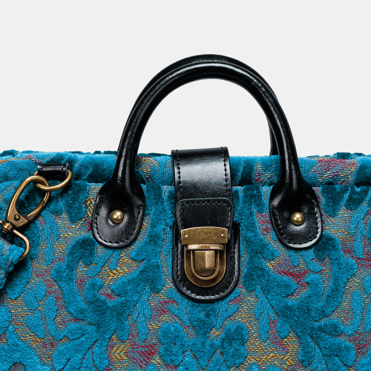 Burnout Velvet Aqua Blue Laptop Work Bag part