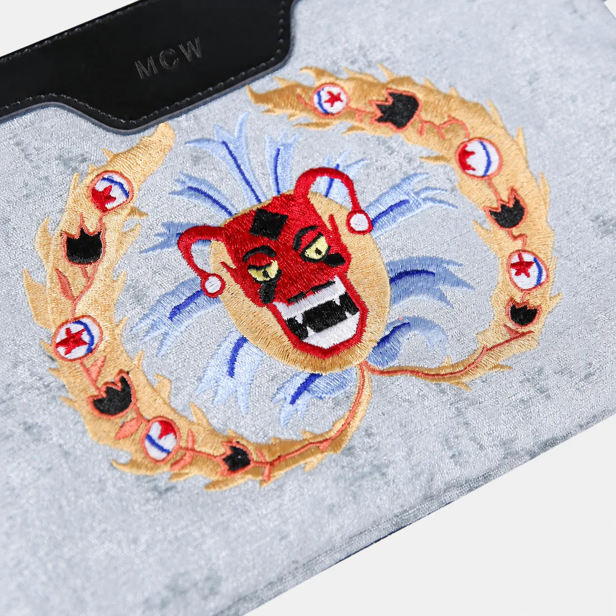 AHS the Devils Mouth Wristlet Clutch Carpetbag of America embroidery