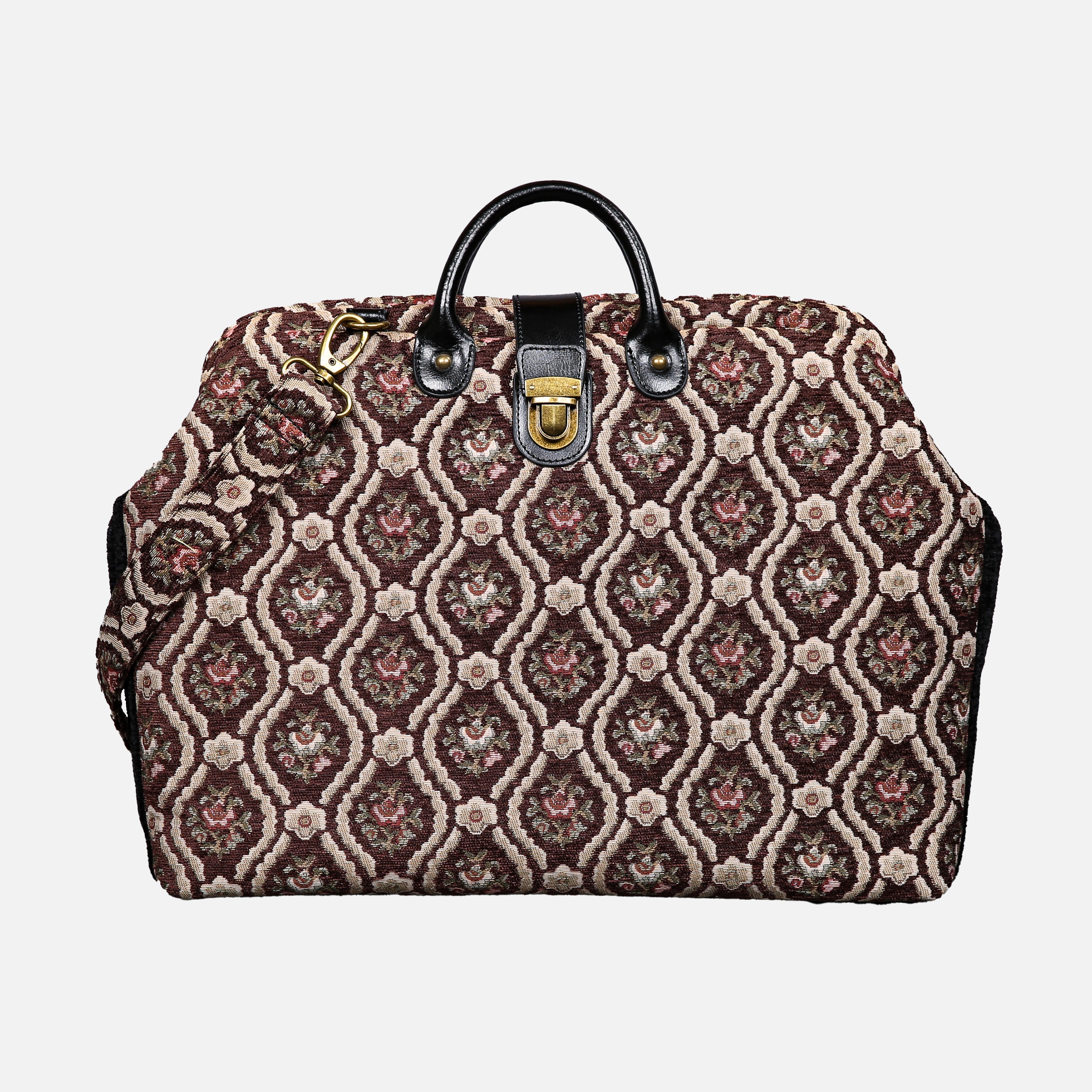 Traditional Brown Laptop Work Bag carpet bag MCW Handmade