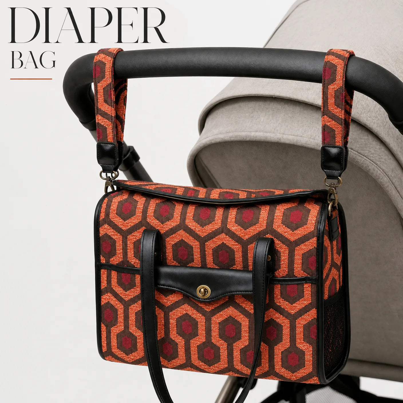 ''The Shining'' Overlook Hotel Vintage Carpet Diaper Bag