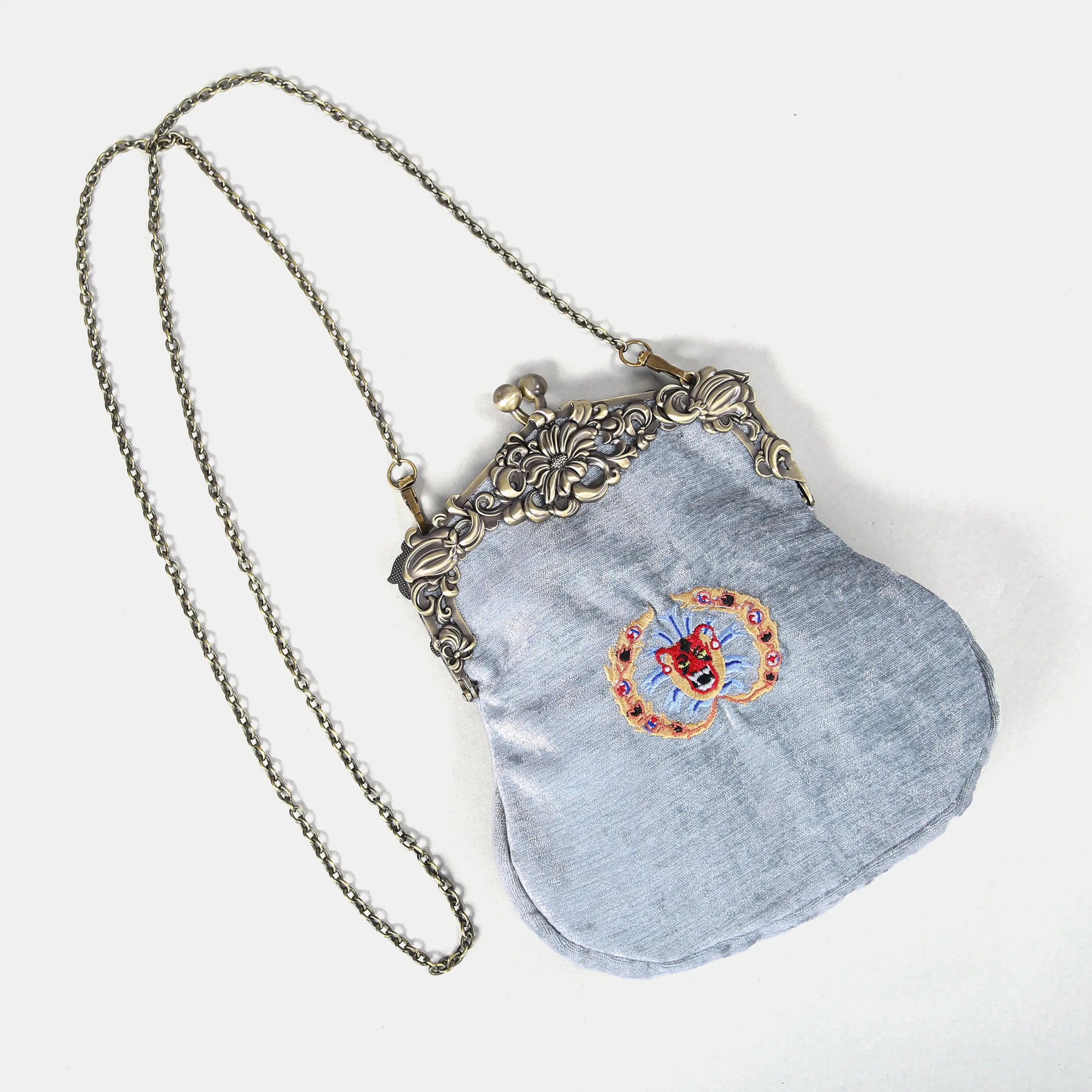 AHS the Devils Mouth Chatelaine Purse Large carpet bag of America with long chain