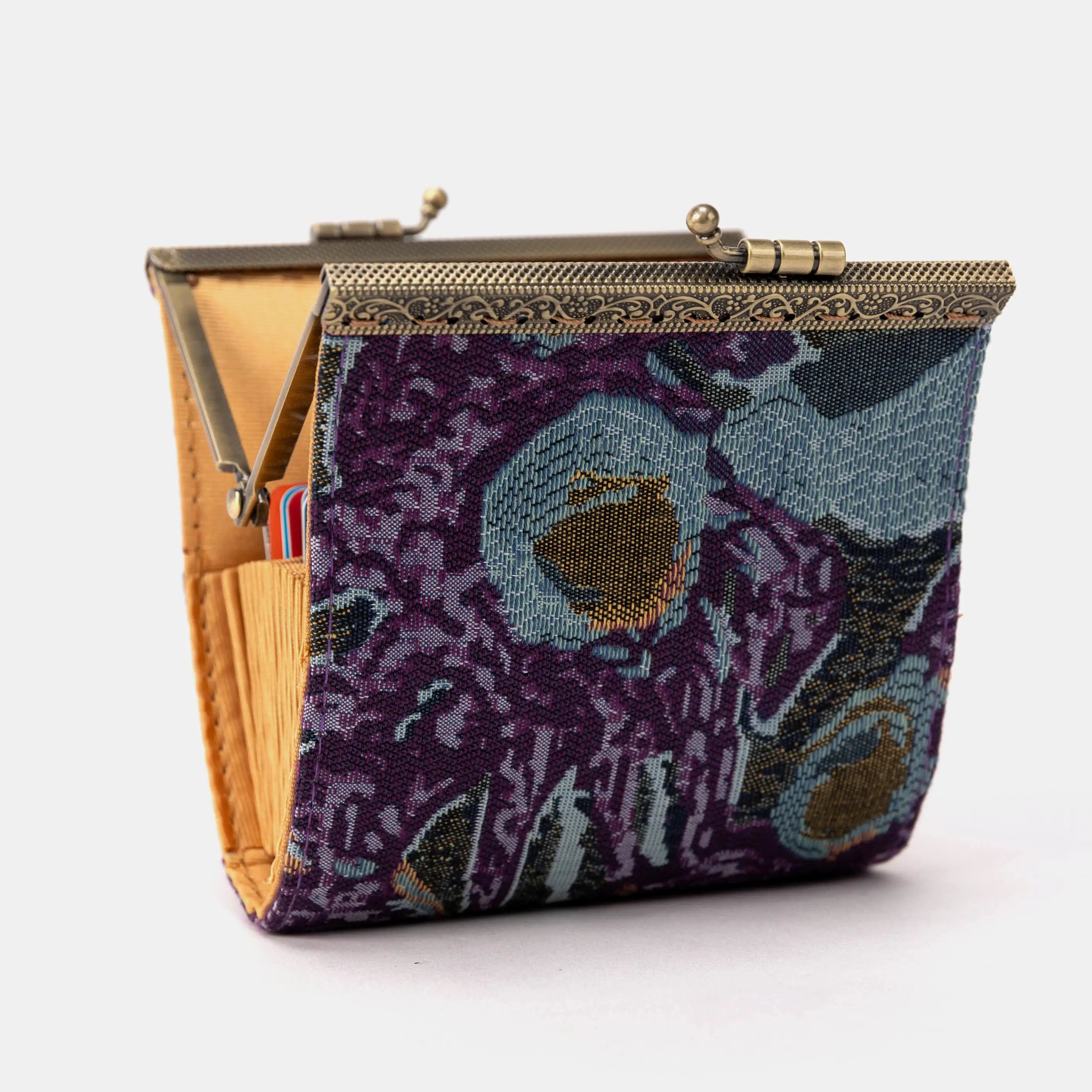 Abstract Blue Card Wallet of America side