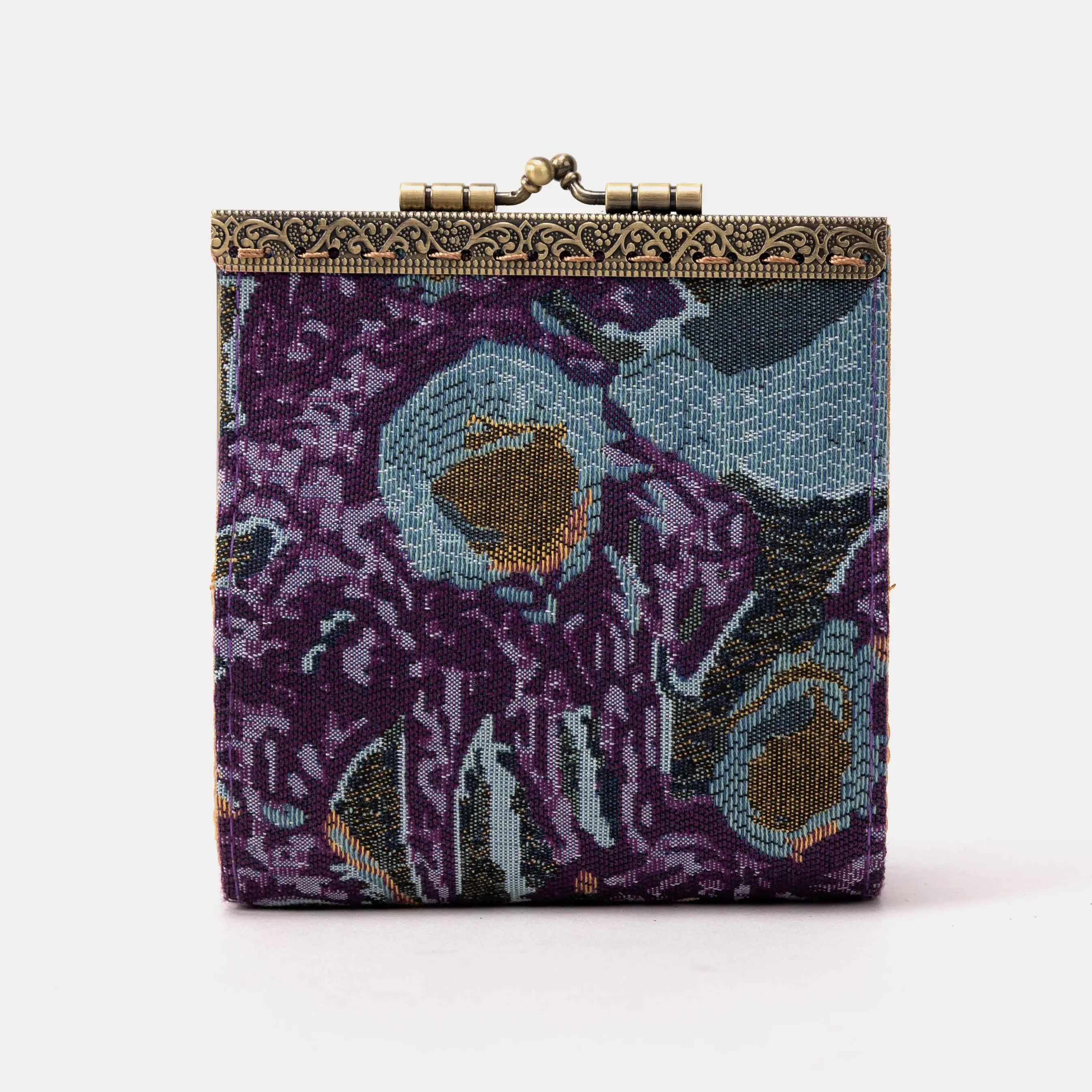Abstract Blue Card Wallet of America back