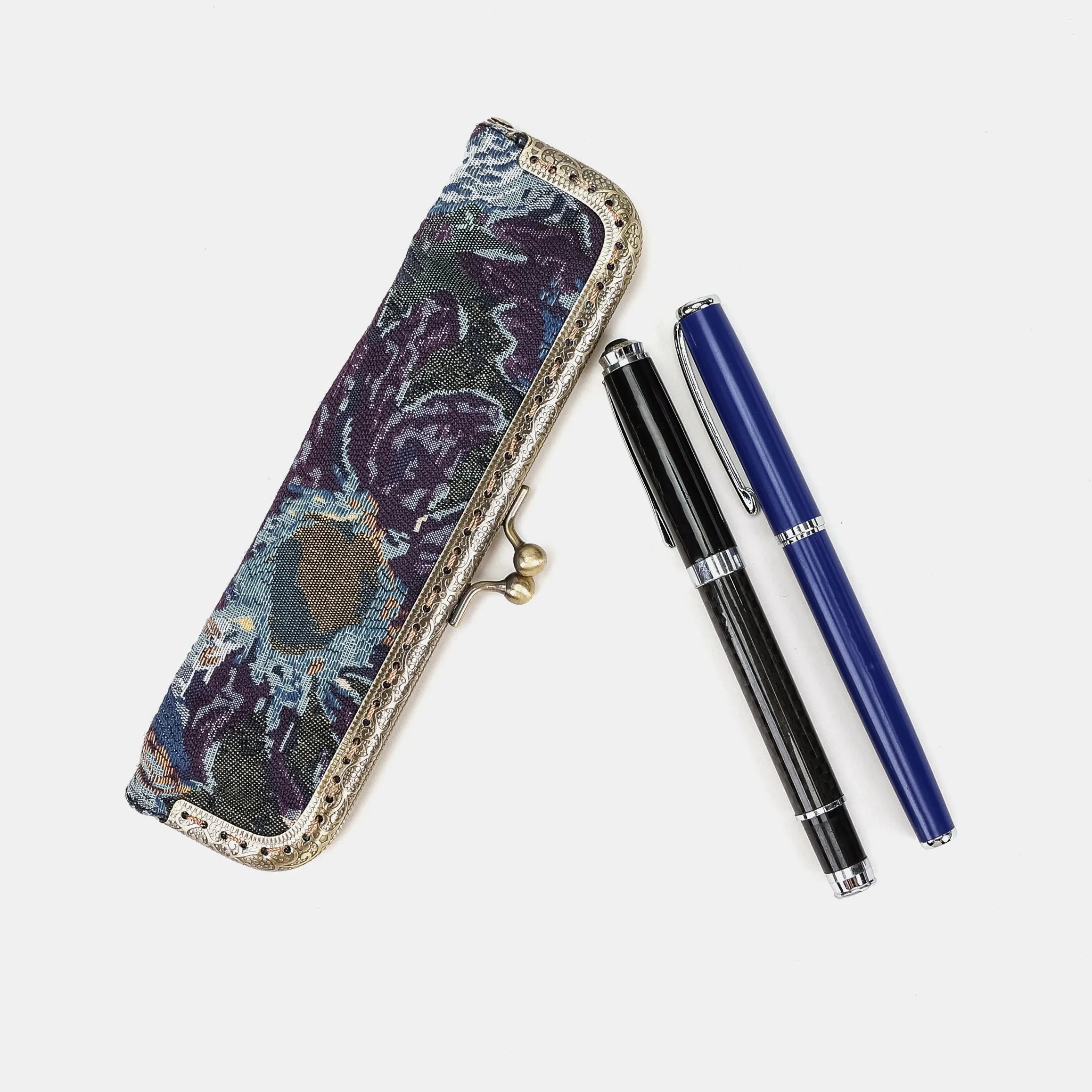 Abstract Blue Duo Pen Case Carpetbag of America main