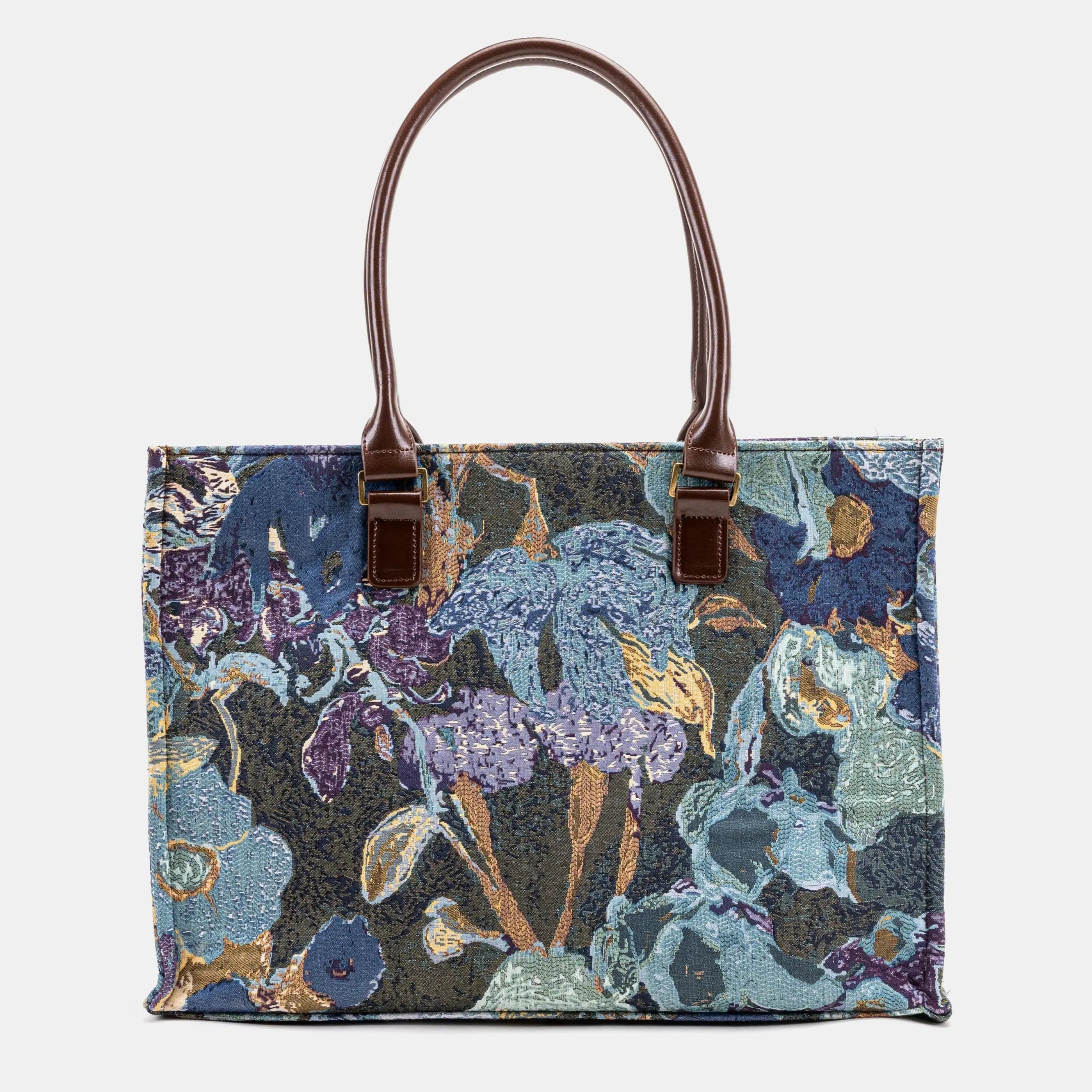 Abstract Blue Laptop Work Tote of America main