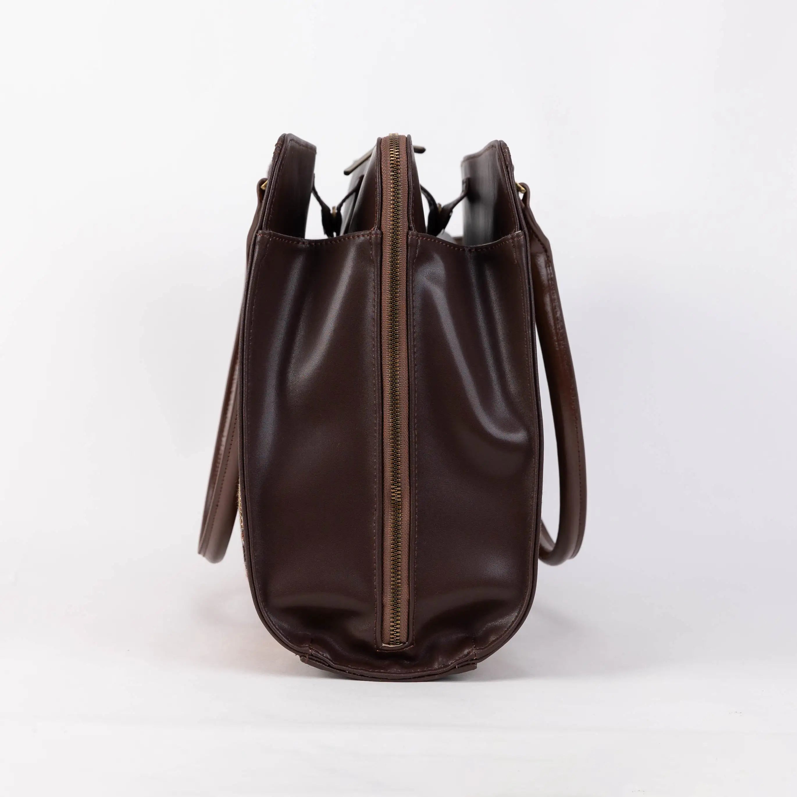 Abstract Brown Business Tote of America side