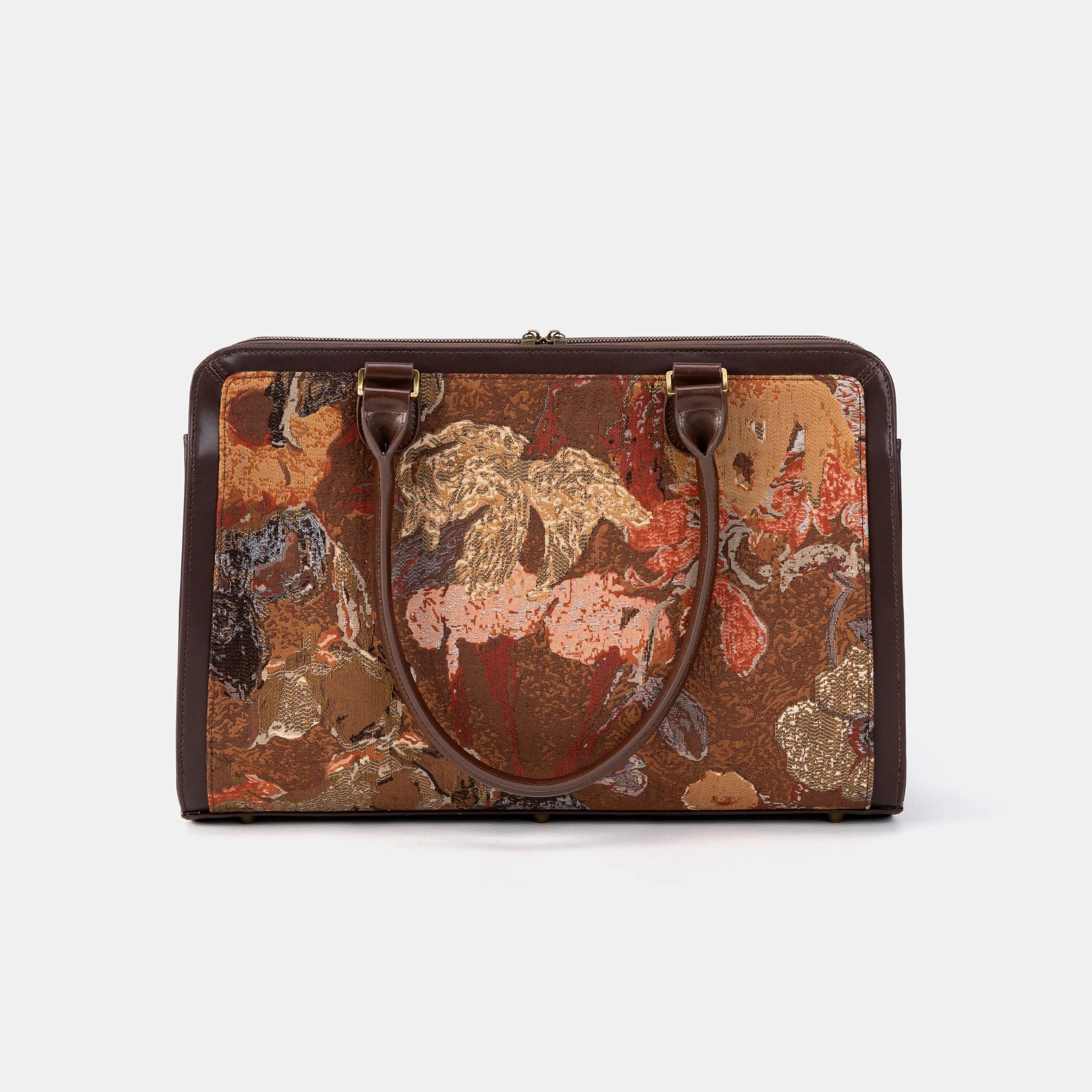 Abstract Brown Business Tote of America handle down