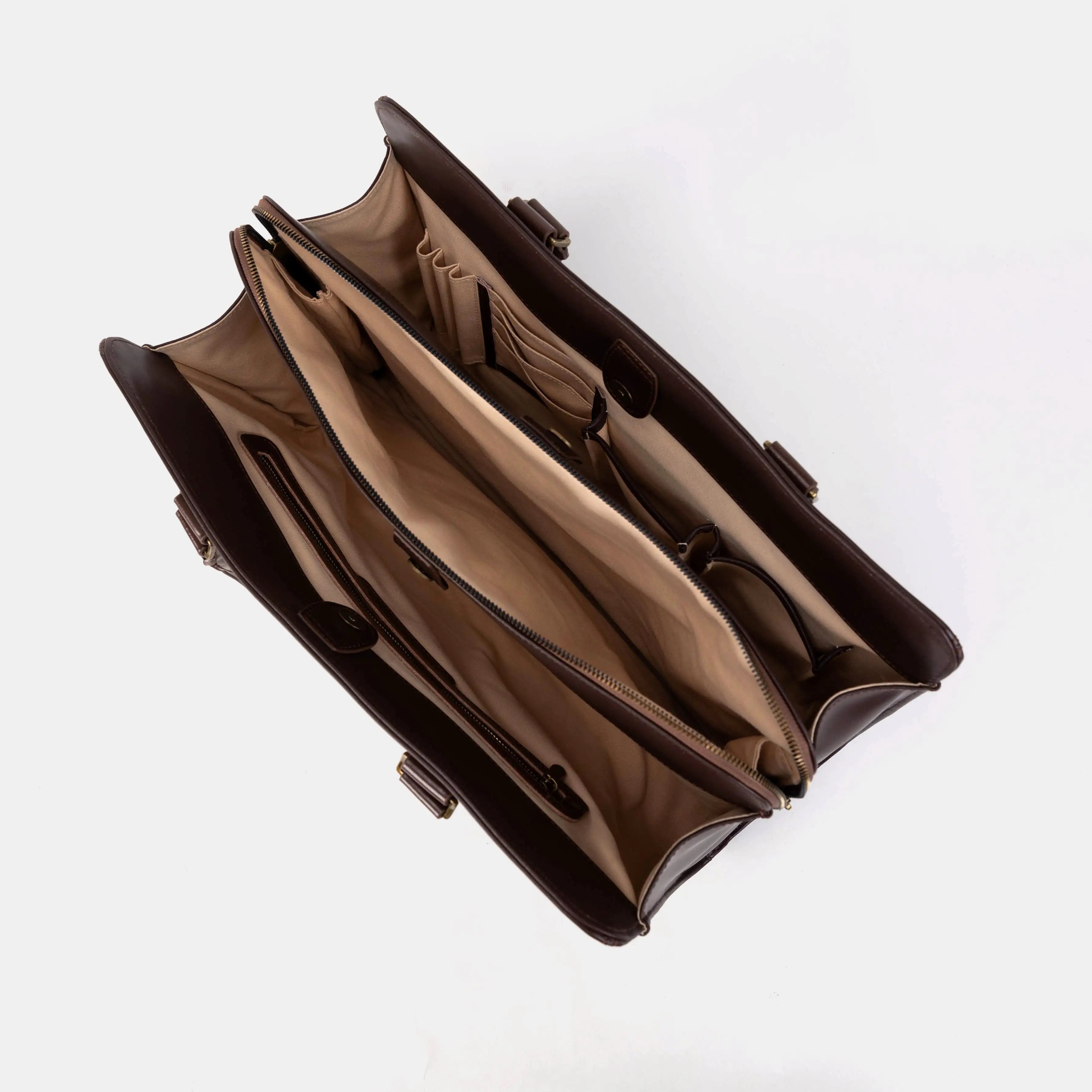 Abstract Brown Business Tote of America open