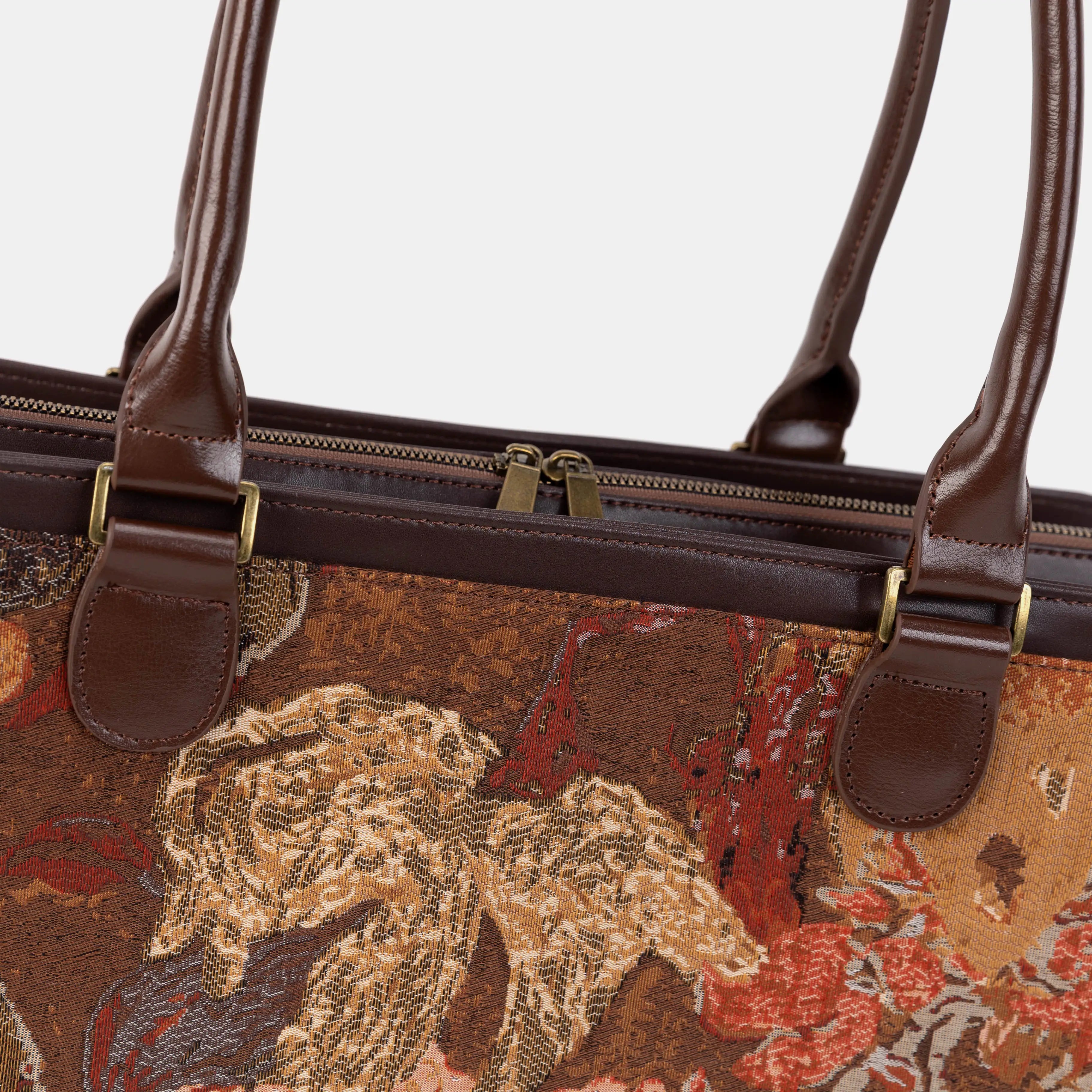 Abstract Brown Business Tote of America details