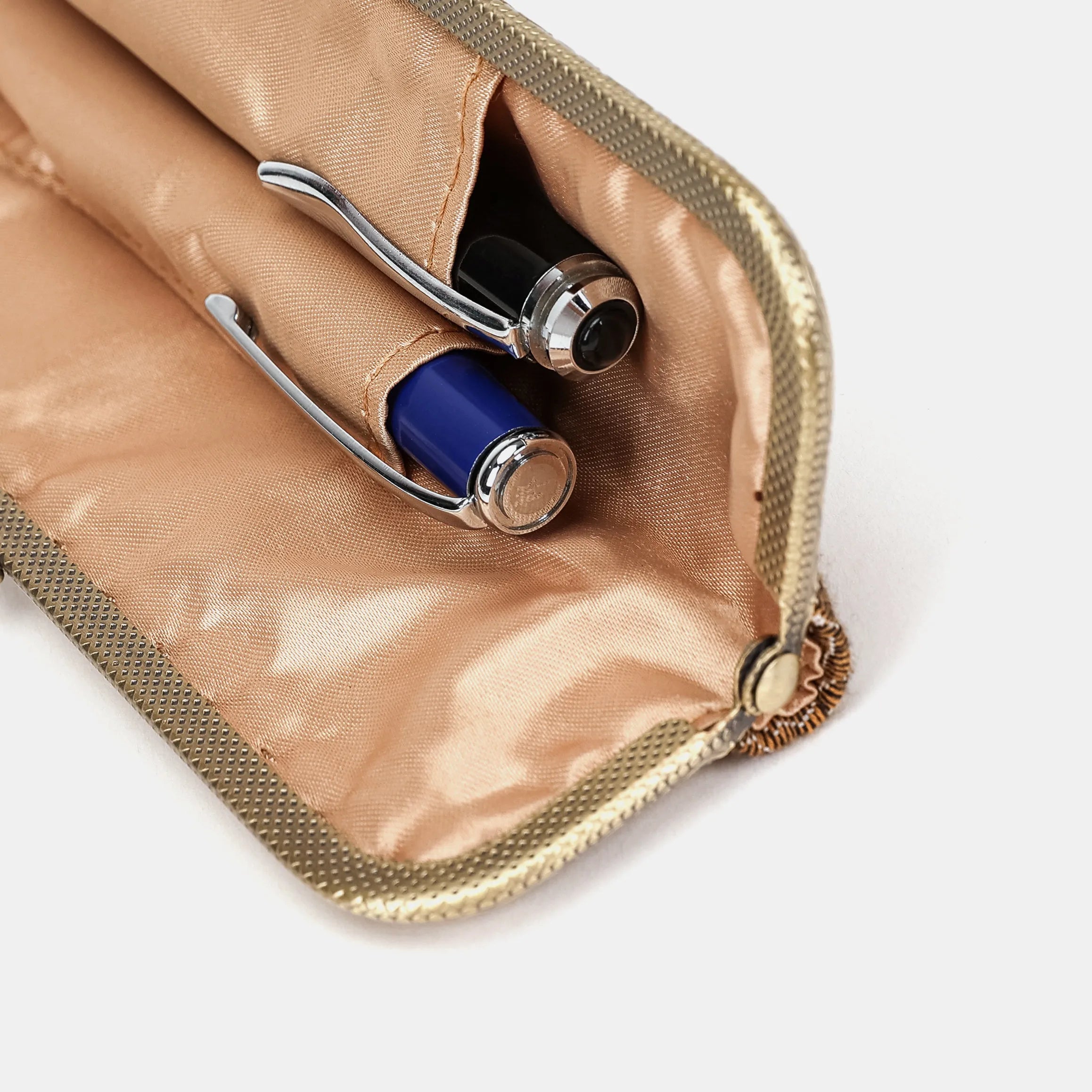 Abstract Brown Duo Pen Case Carpetbag of America detail