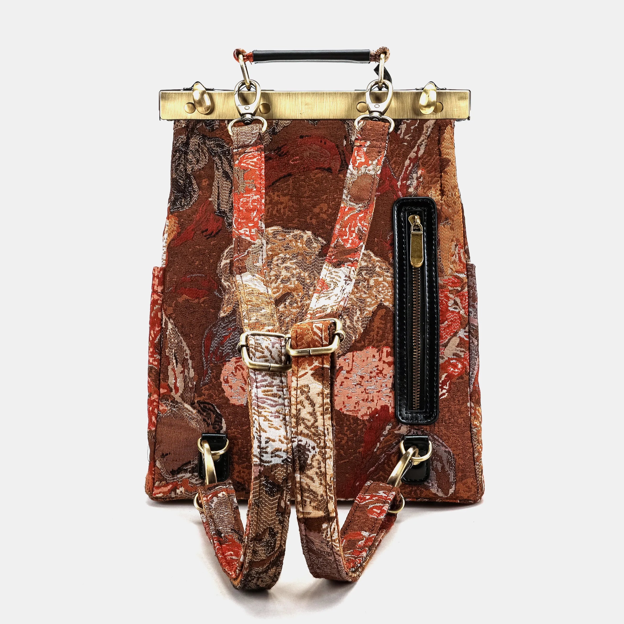 Abstract Brown Helena Carpet Gladstone Backpack of America back