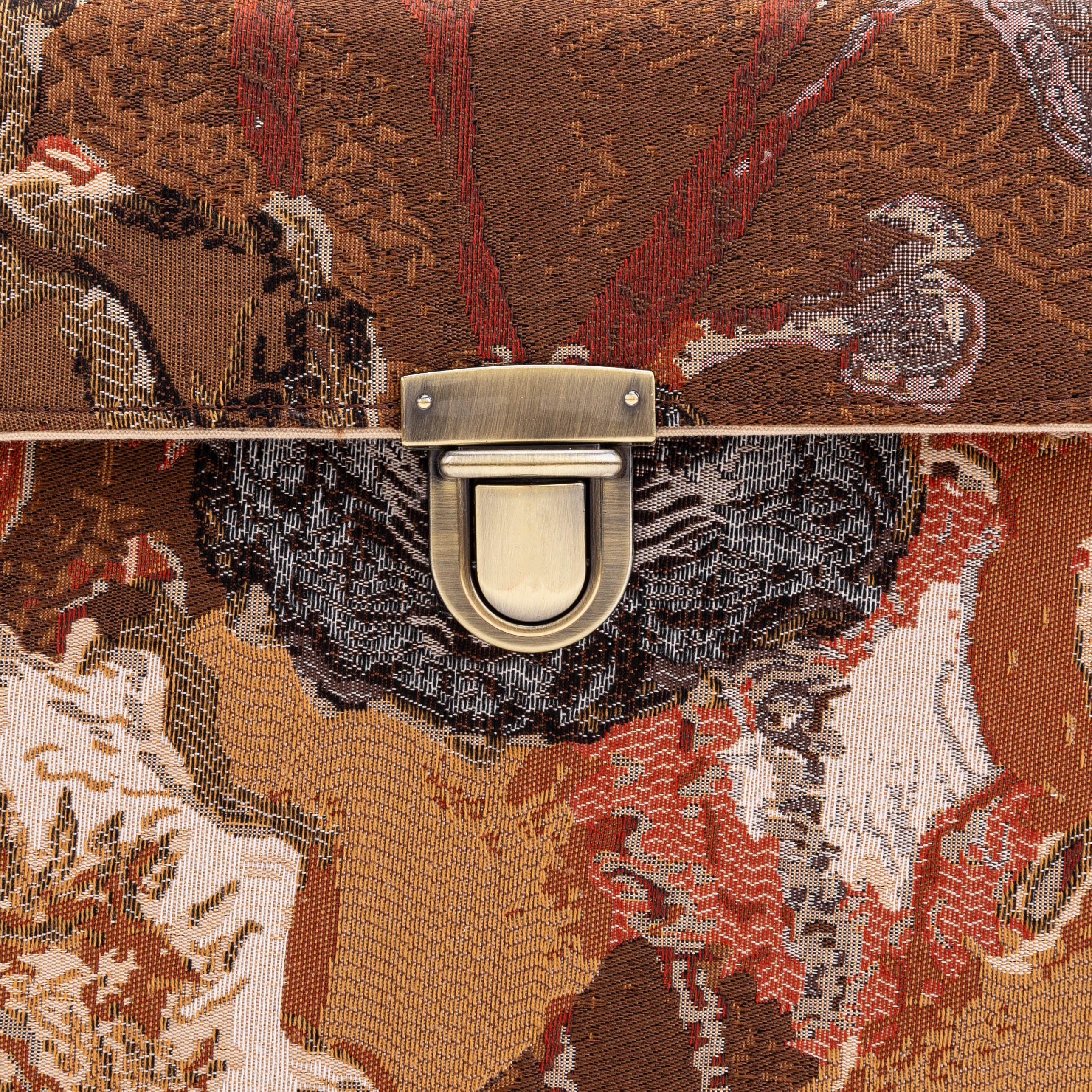 Abstract Brown Josephine Large Train Case of America closure