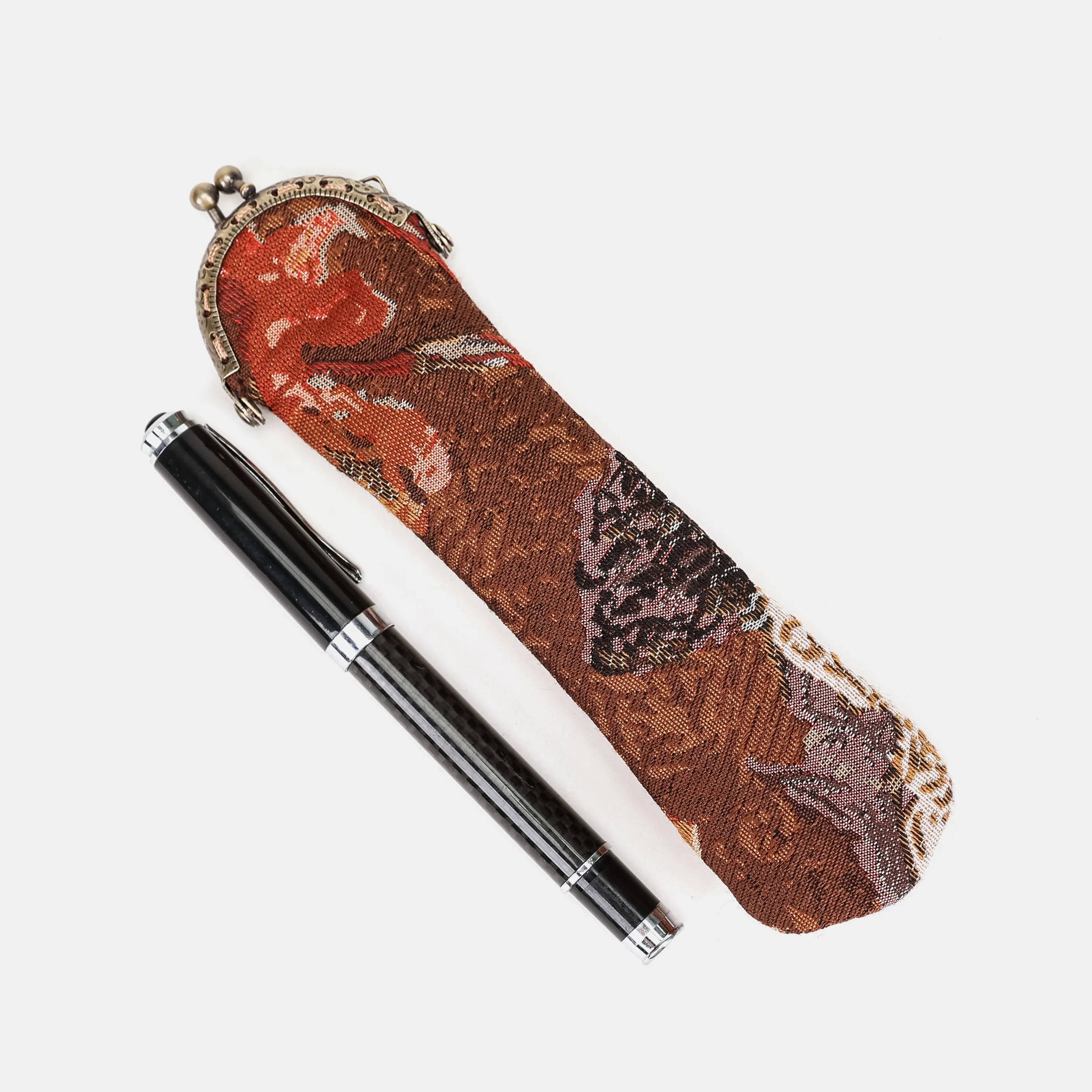 Abstract Brown Solo Pen Case Carpetbag of America main