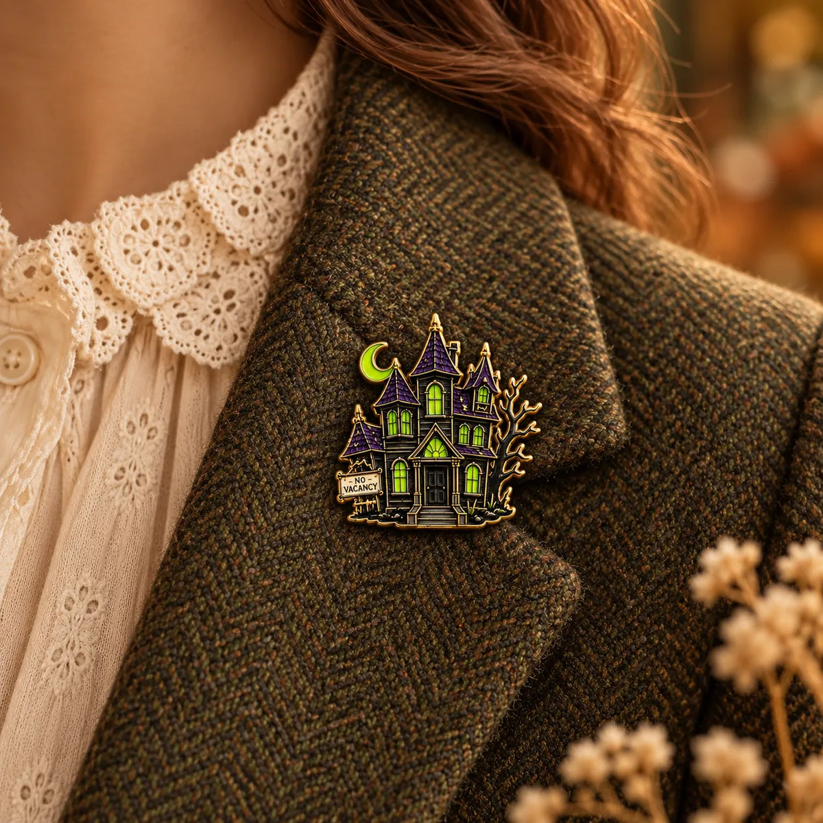 Beetlejuice Inspired Brooches | 6 Designs | MCW Afterlife House model