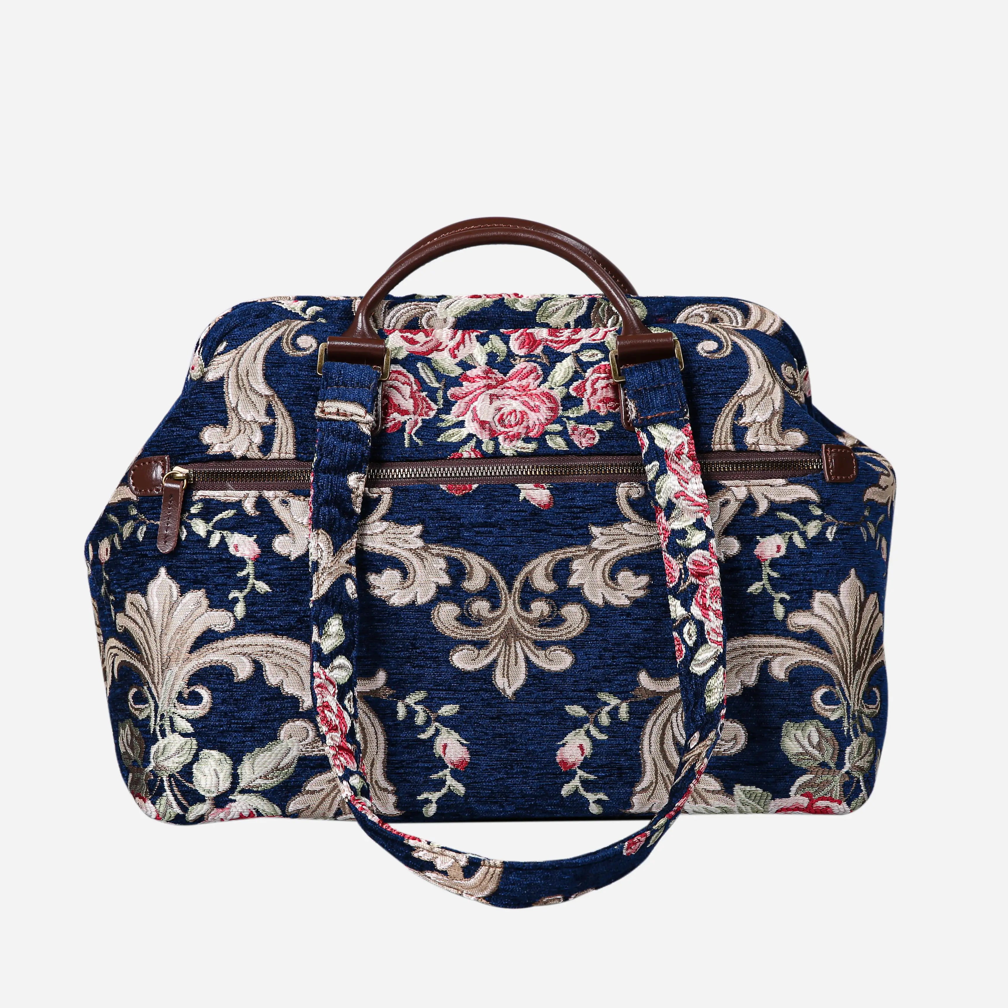 Baroque Garden Blue Knitting Project Bag of America-back
