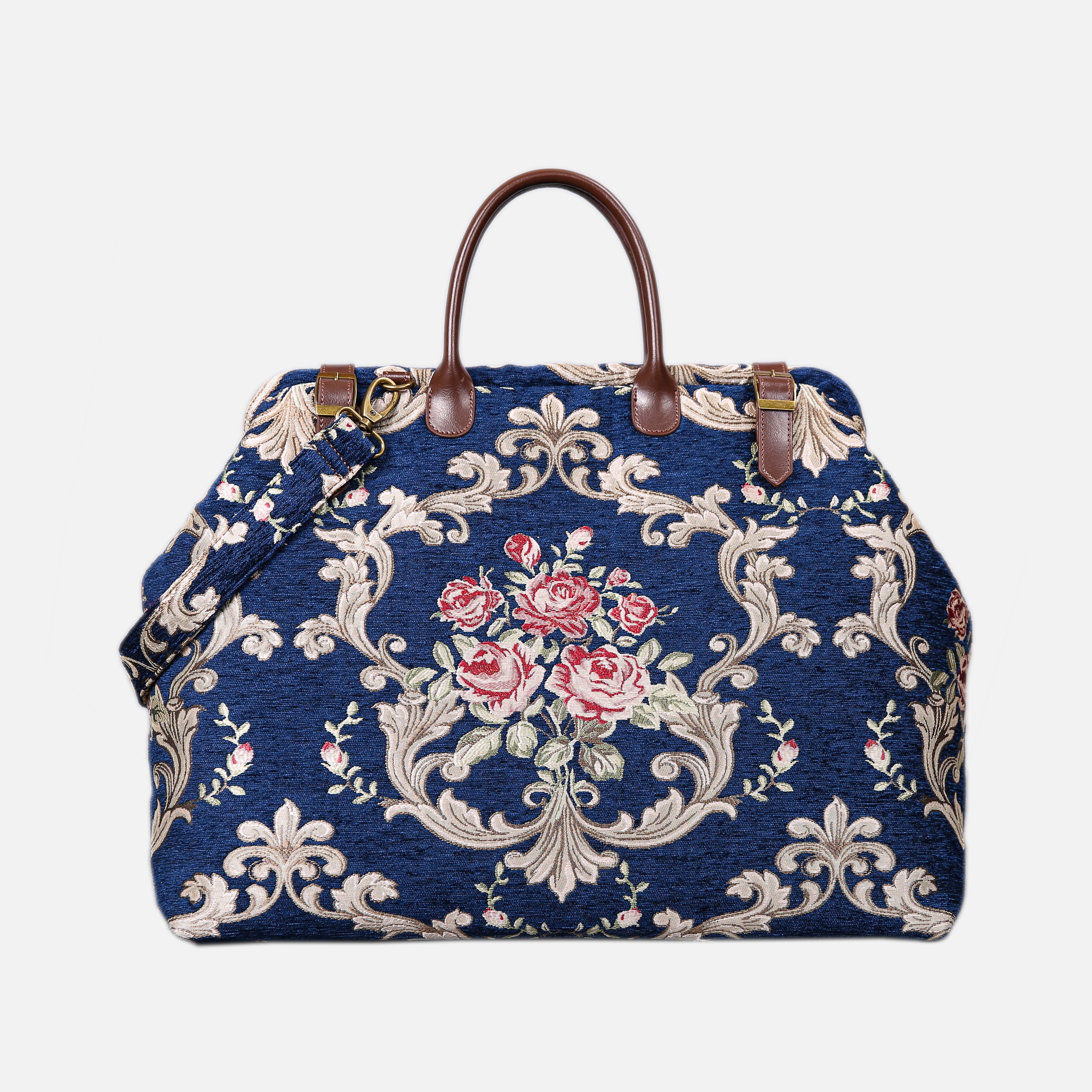 Baroque Garden Blue Large Carpetbag of America main