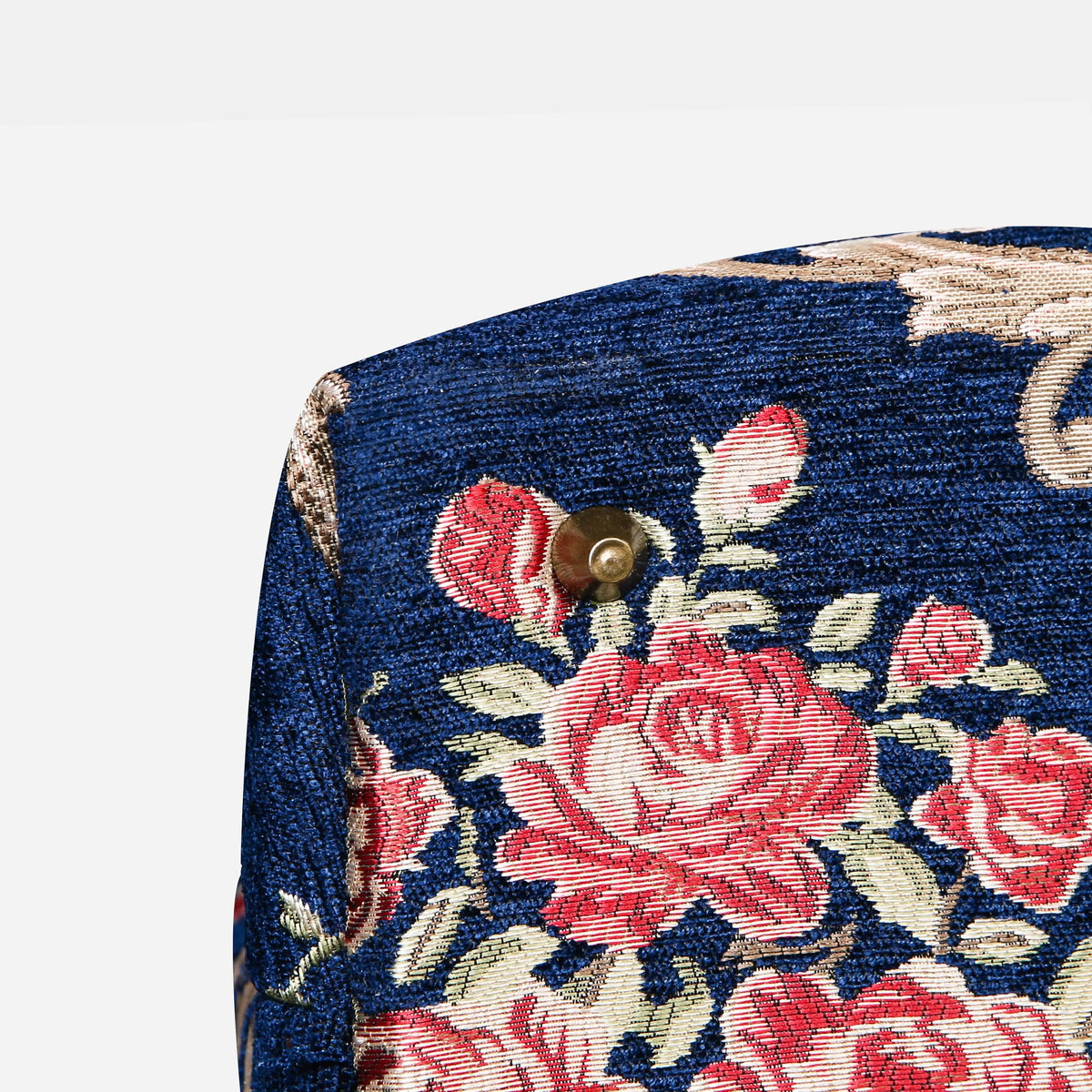 Baroque Garden Blue Mary Poppins Weekender Carpetbag of America bottom