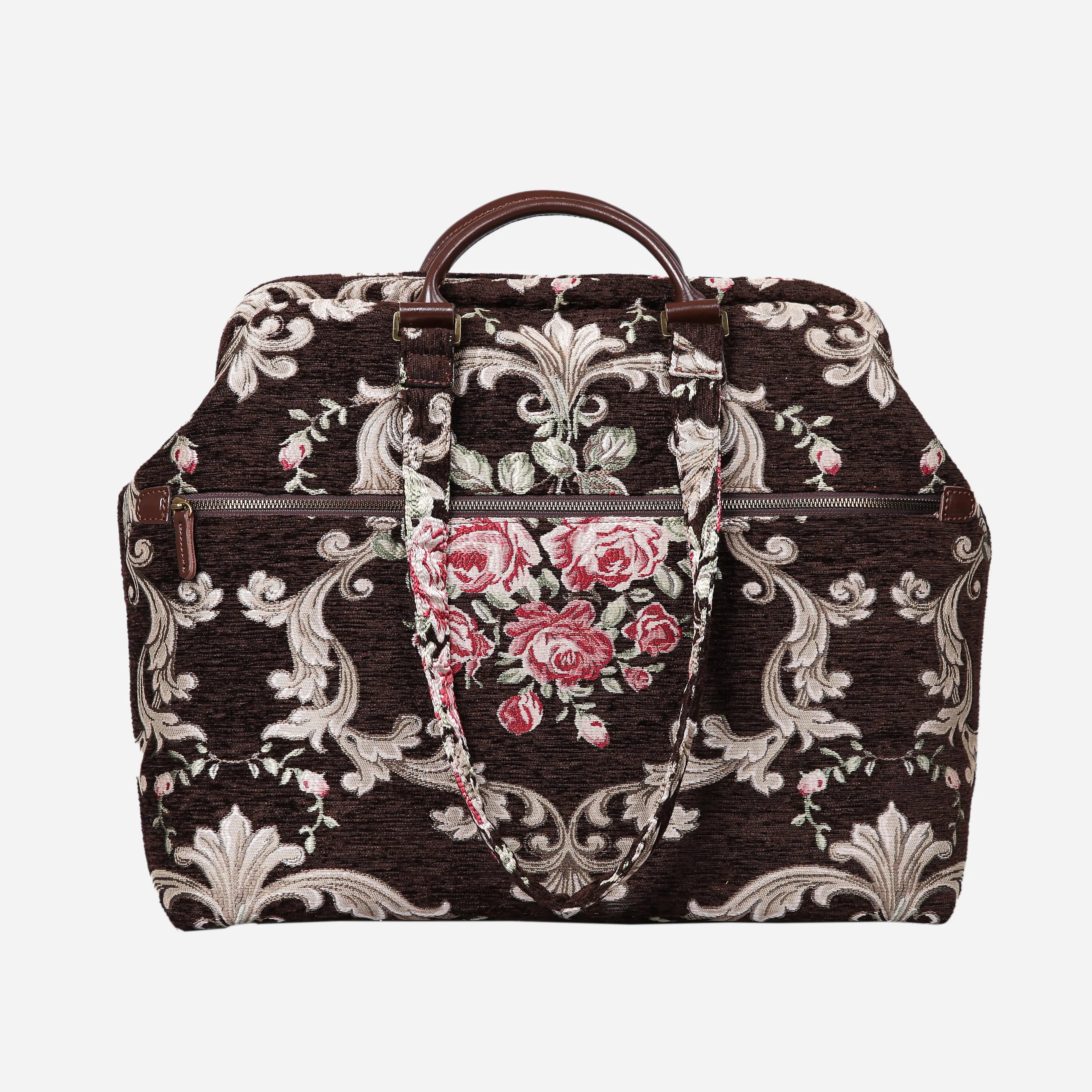 Baroque Garden Brown Knitting Project Bag of America-back
