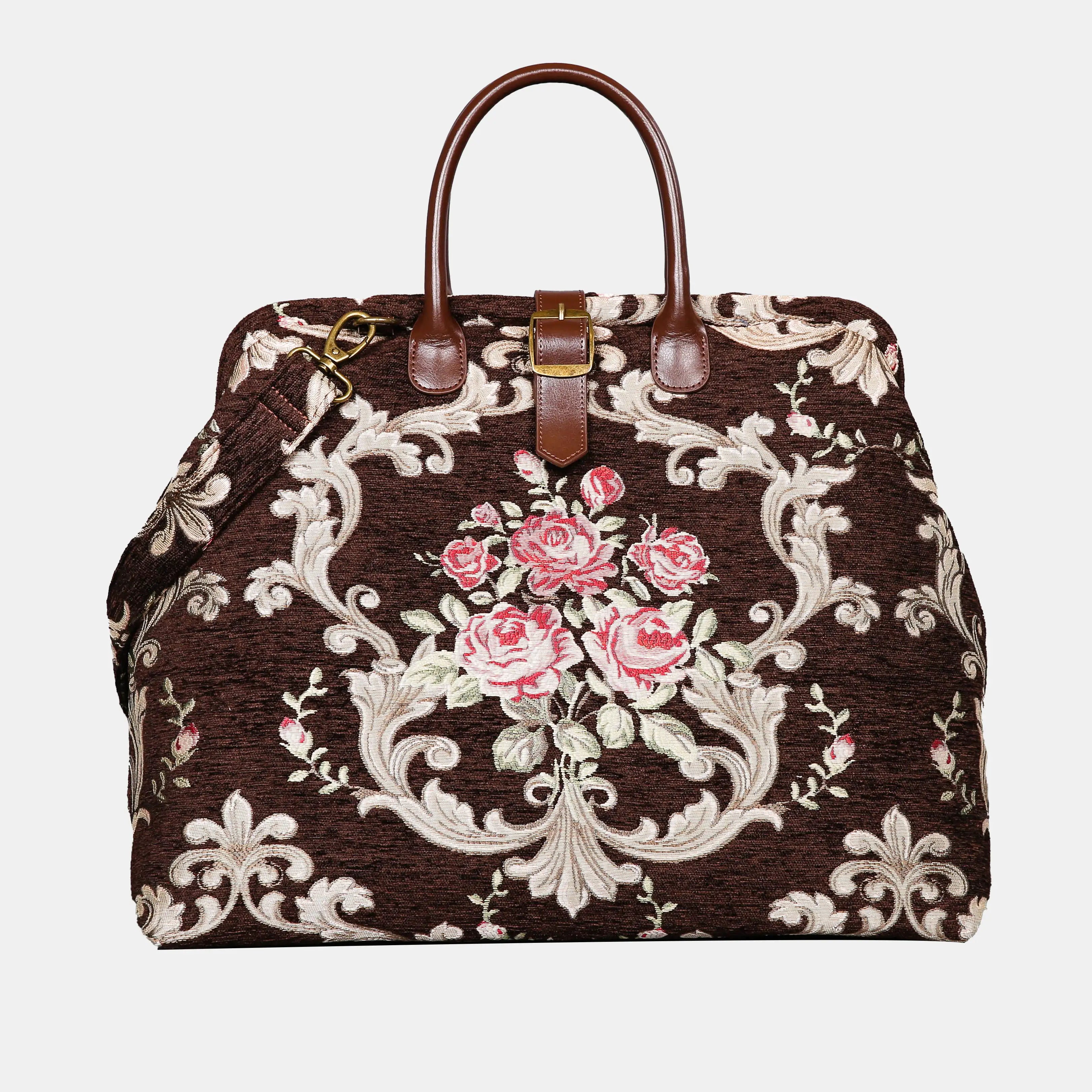 Baroque Garden Brown Mary Poppins Weekender Carpetbag of America main