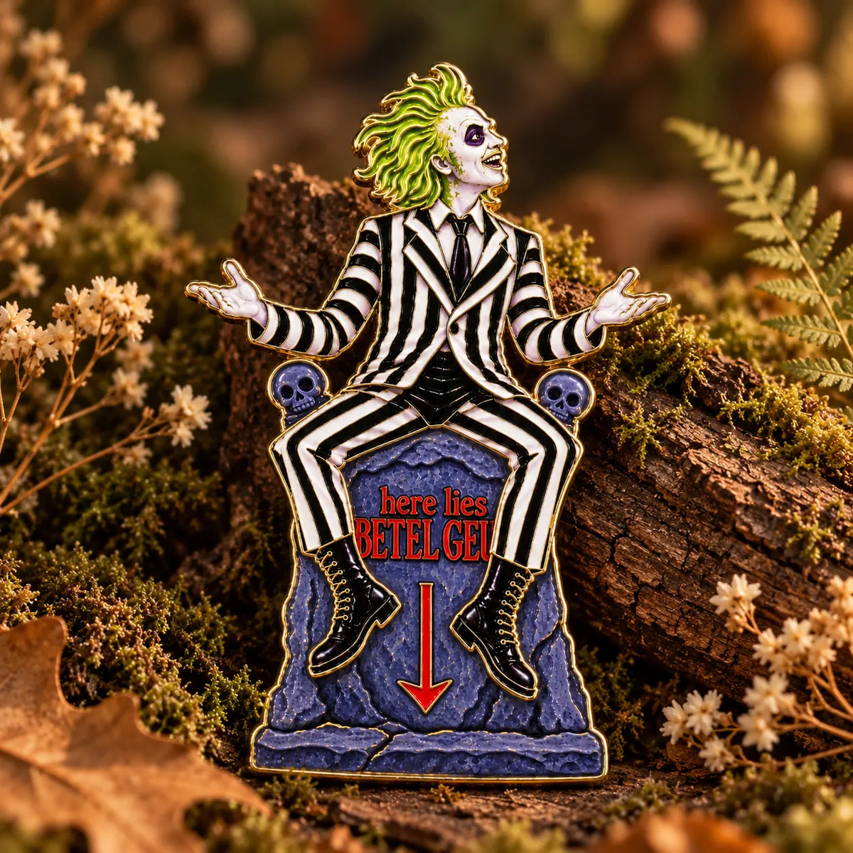 Beetlejuice Inspired Brooches | 6 Designs | MCW Betelgeuse Tombstone