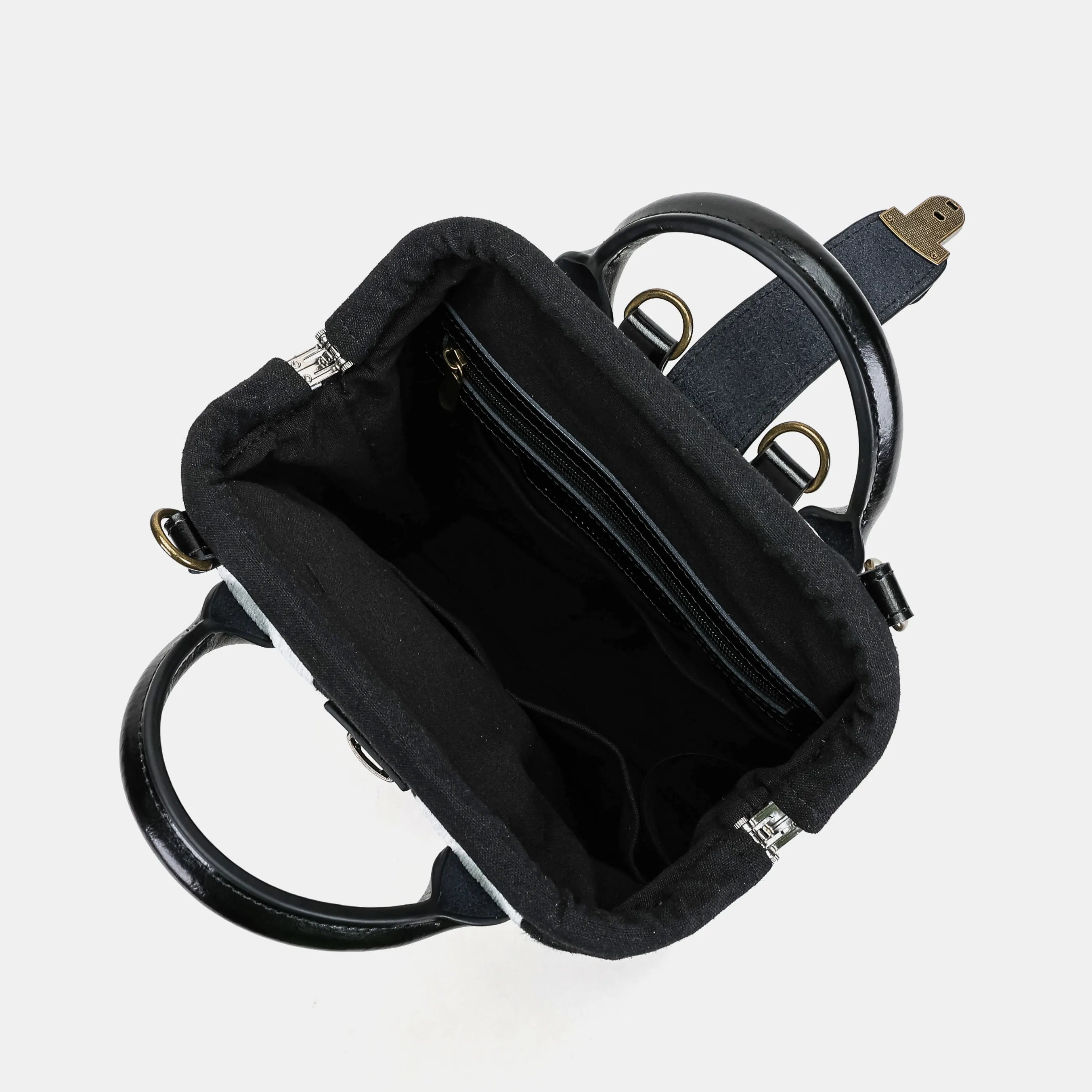 Black & White Beetlejuice Everyday Backpack of America inside