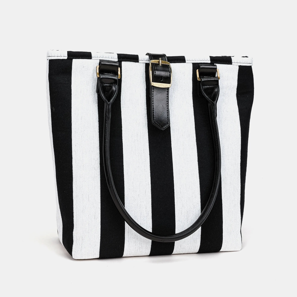 Black & White Beetlejuice Everyday Tote Bag of America handle down