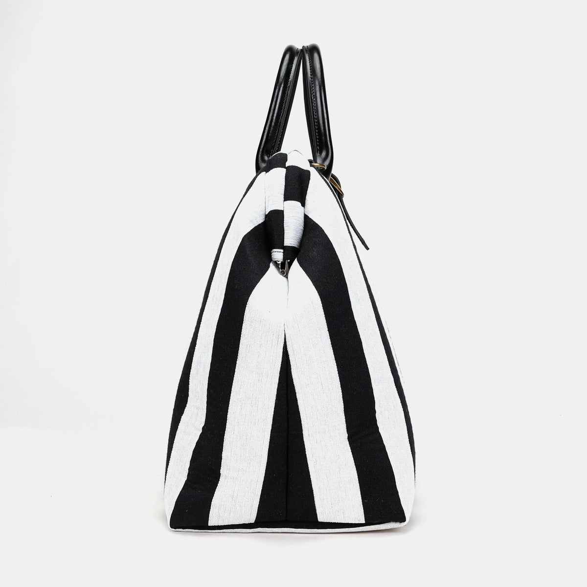 Black & White Beetlejuice Mary Poppins Weekender Carpetbag of America side