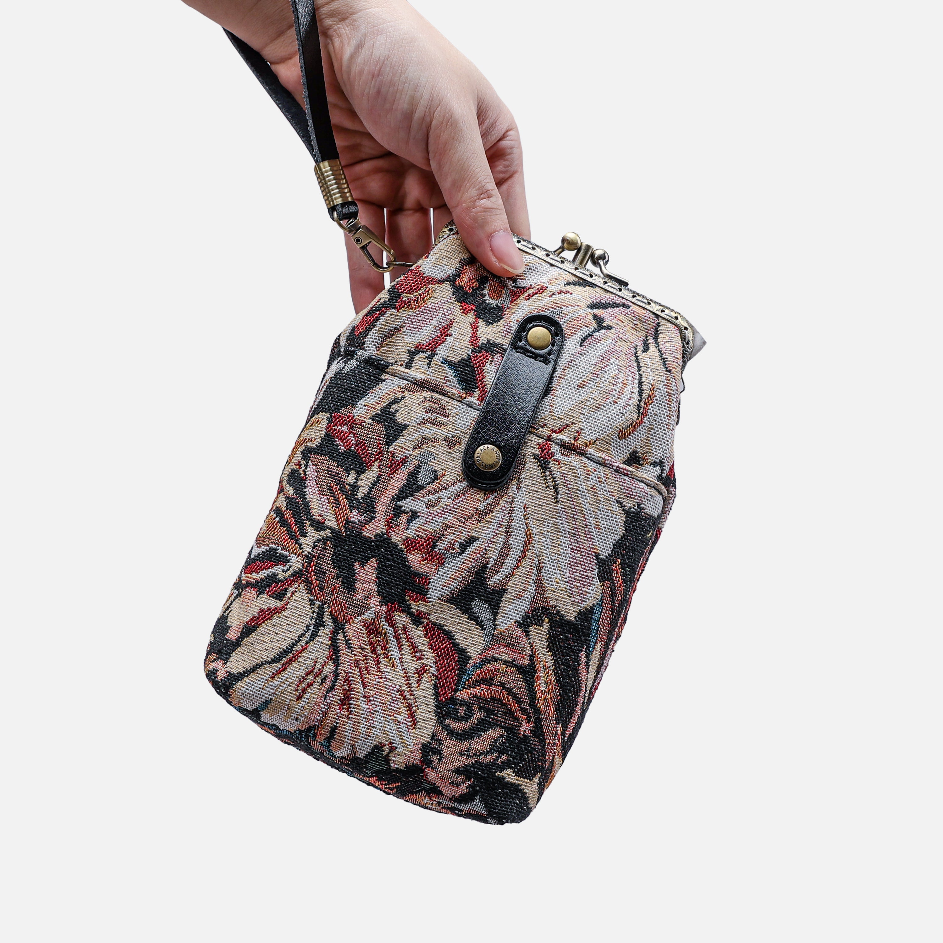 Blooming Daisy Black Carpet Phone Case Carpetbag of America main