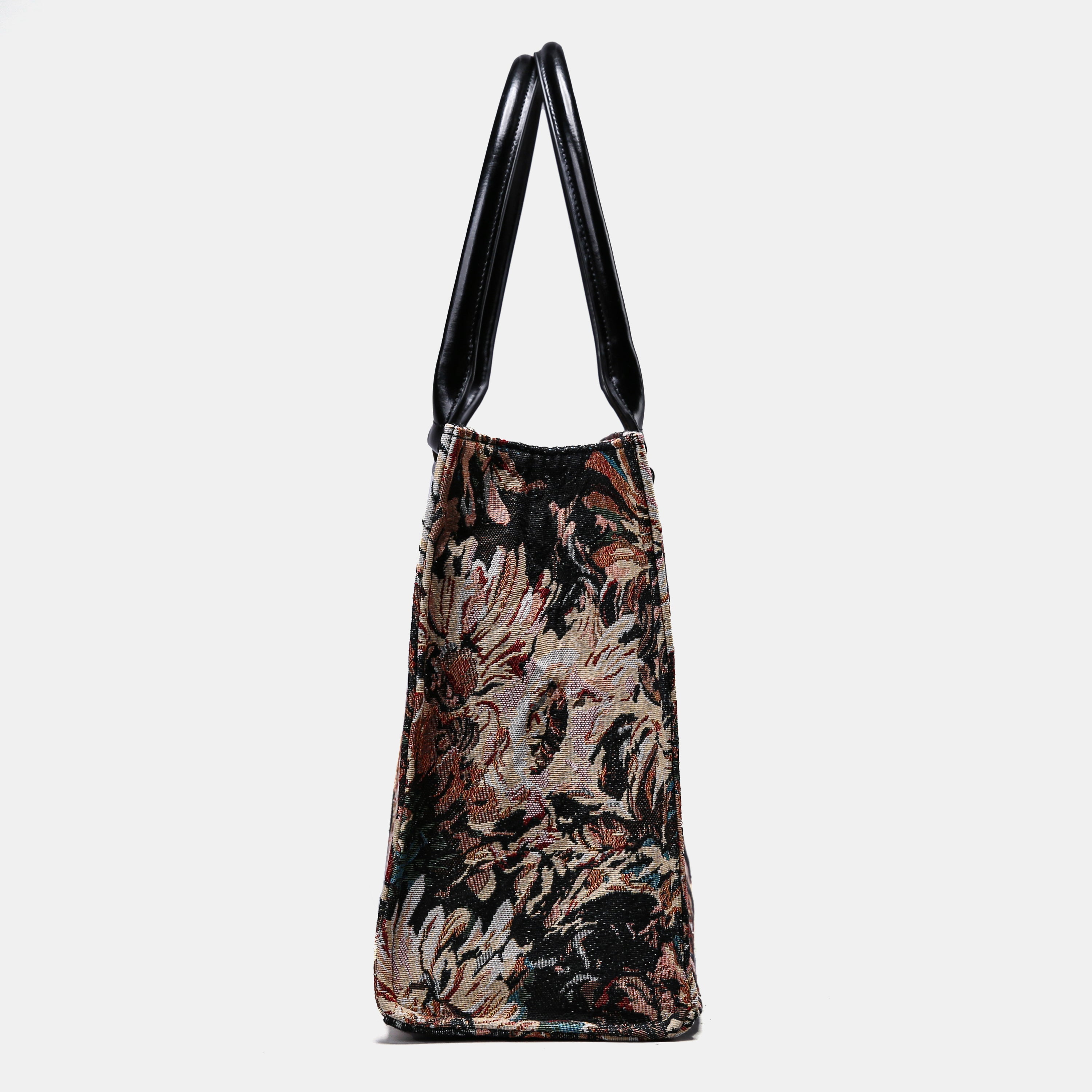 Daisy Black Laptop Work Tote of America side