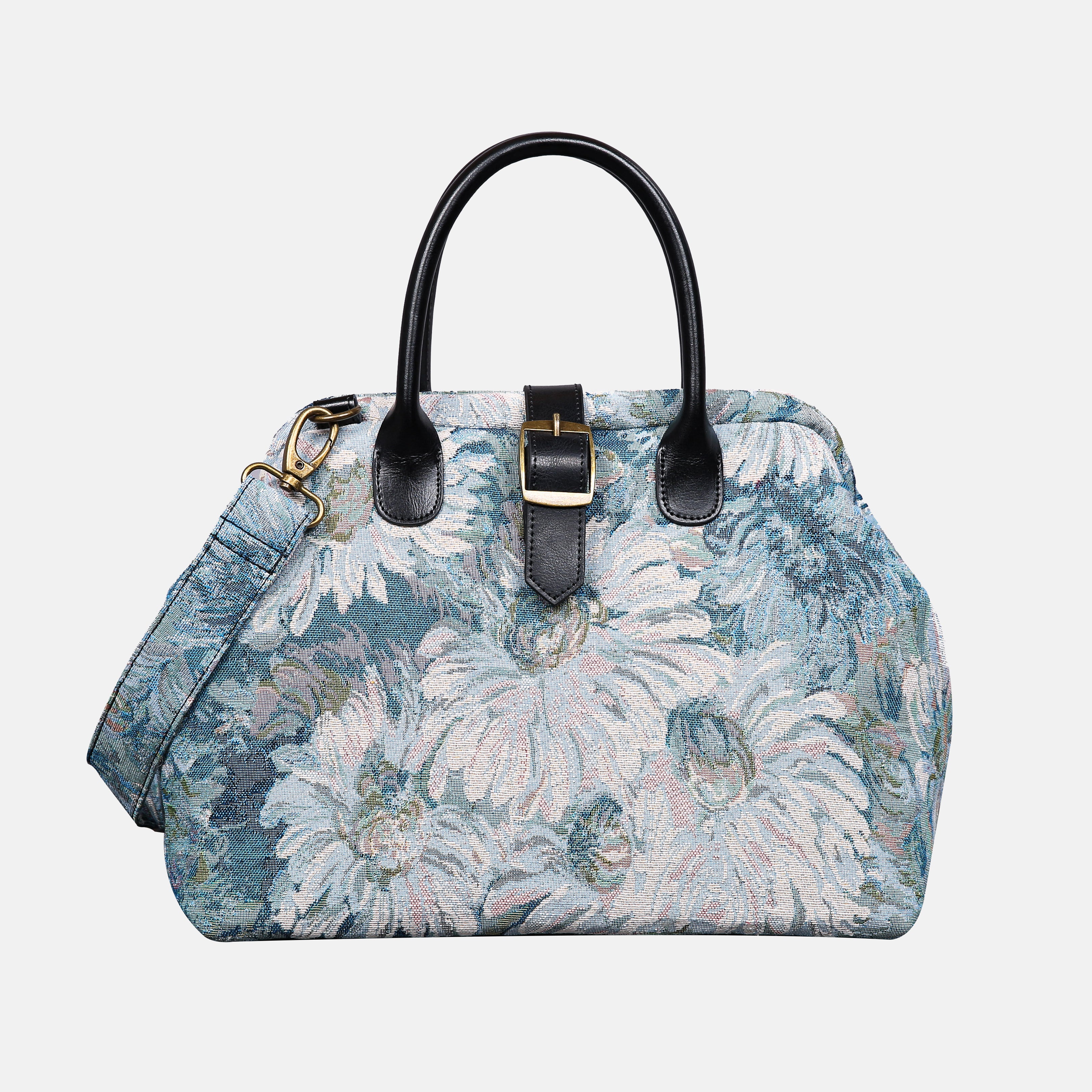 Blooming Daisy Blue Carpet Handbag Purse carpet bag MCW Handmade main