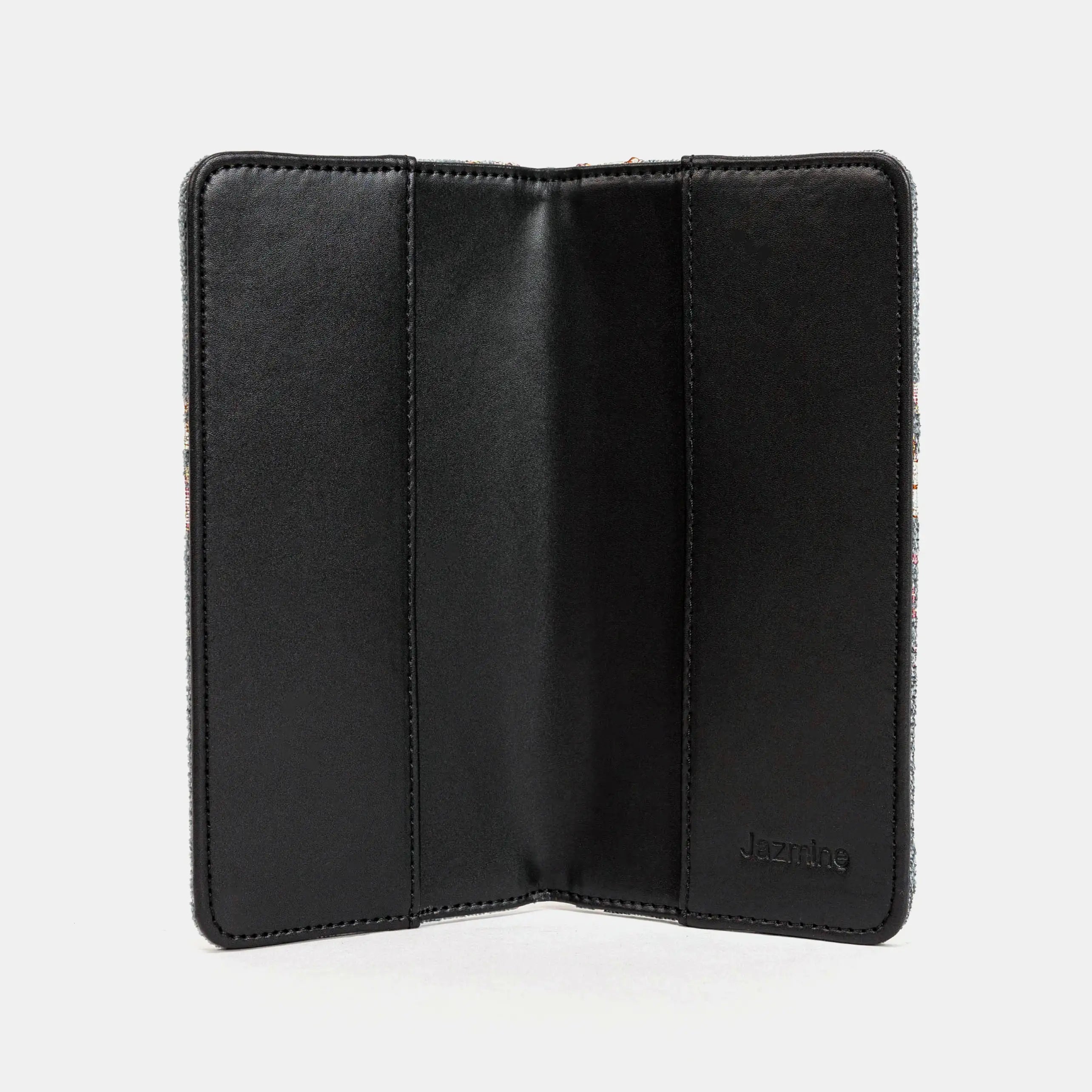 Bouquet Grey Flap Checkbook Cover of America inside