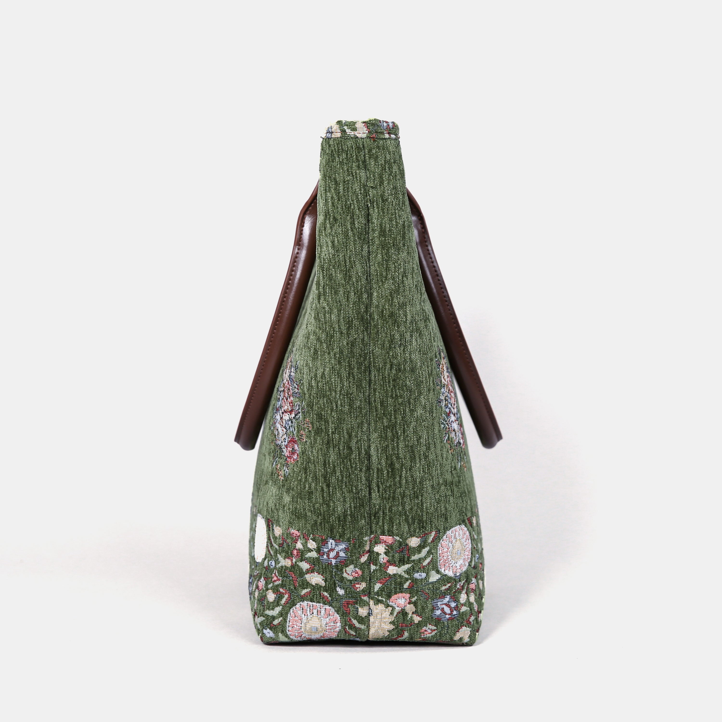 Oriental Arugula Green Carpet Tote Shopper carpet bag of America side