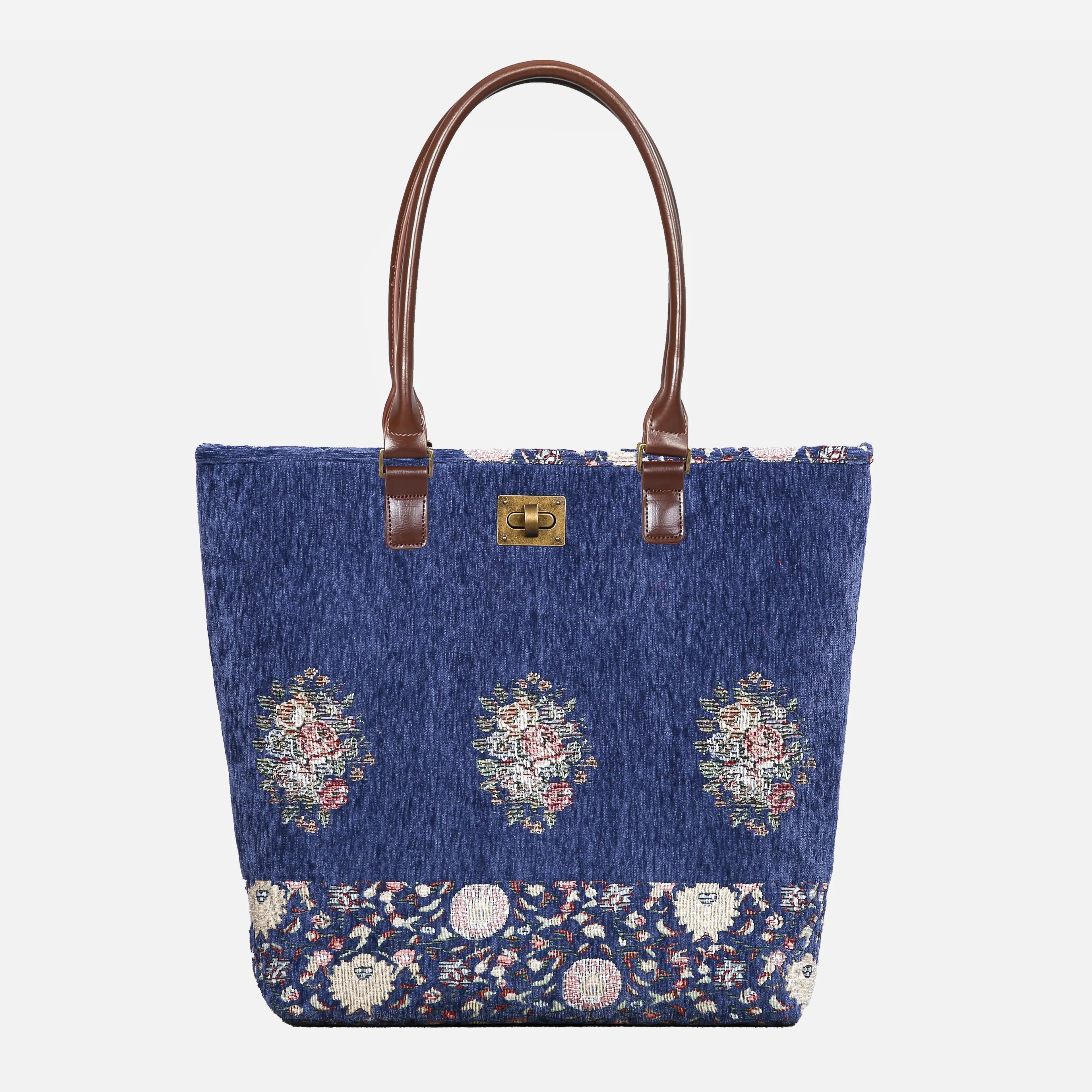 Bouquet Blue Carpet Tote Shopper Carpetbag of America main