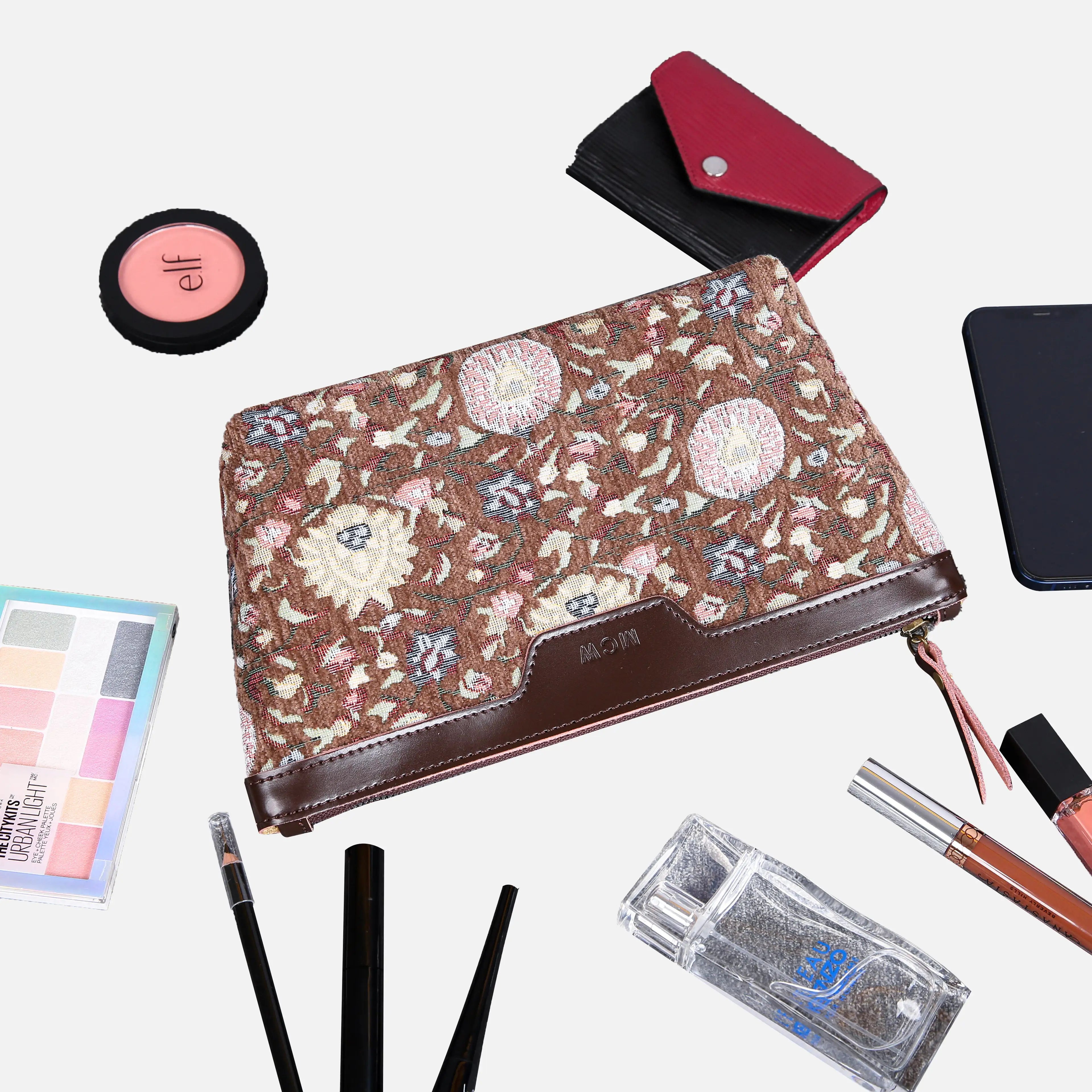 Bouquet Coffee Carpet Makeup Bag Carpetbag of America capacity