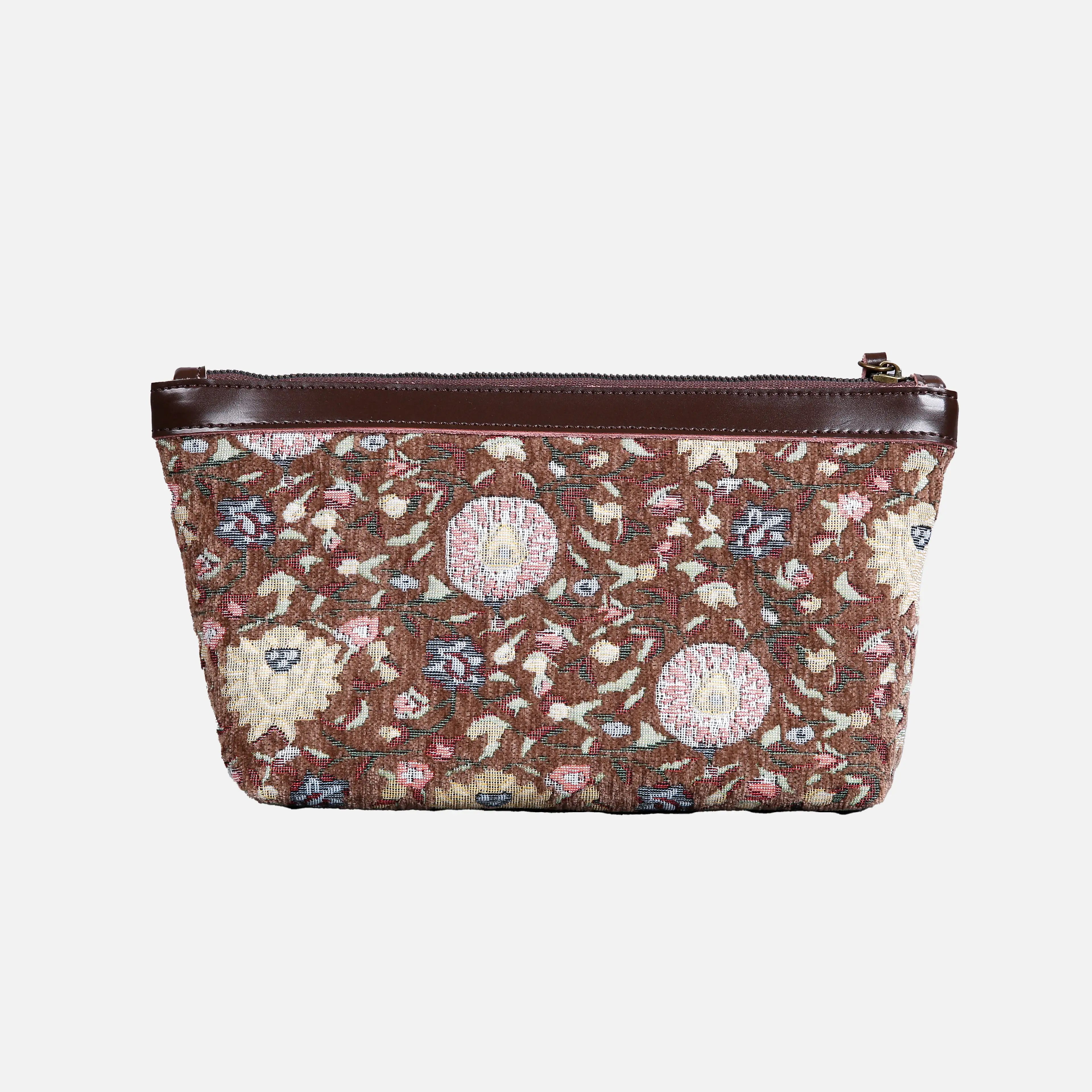 Oriental BrBouquet Coffee Carpet Makeup Bag Carpetbag of America back