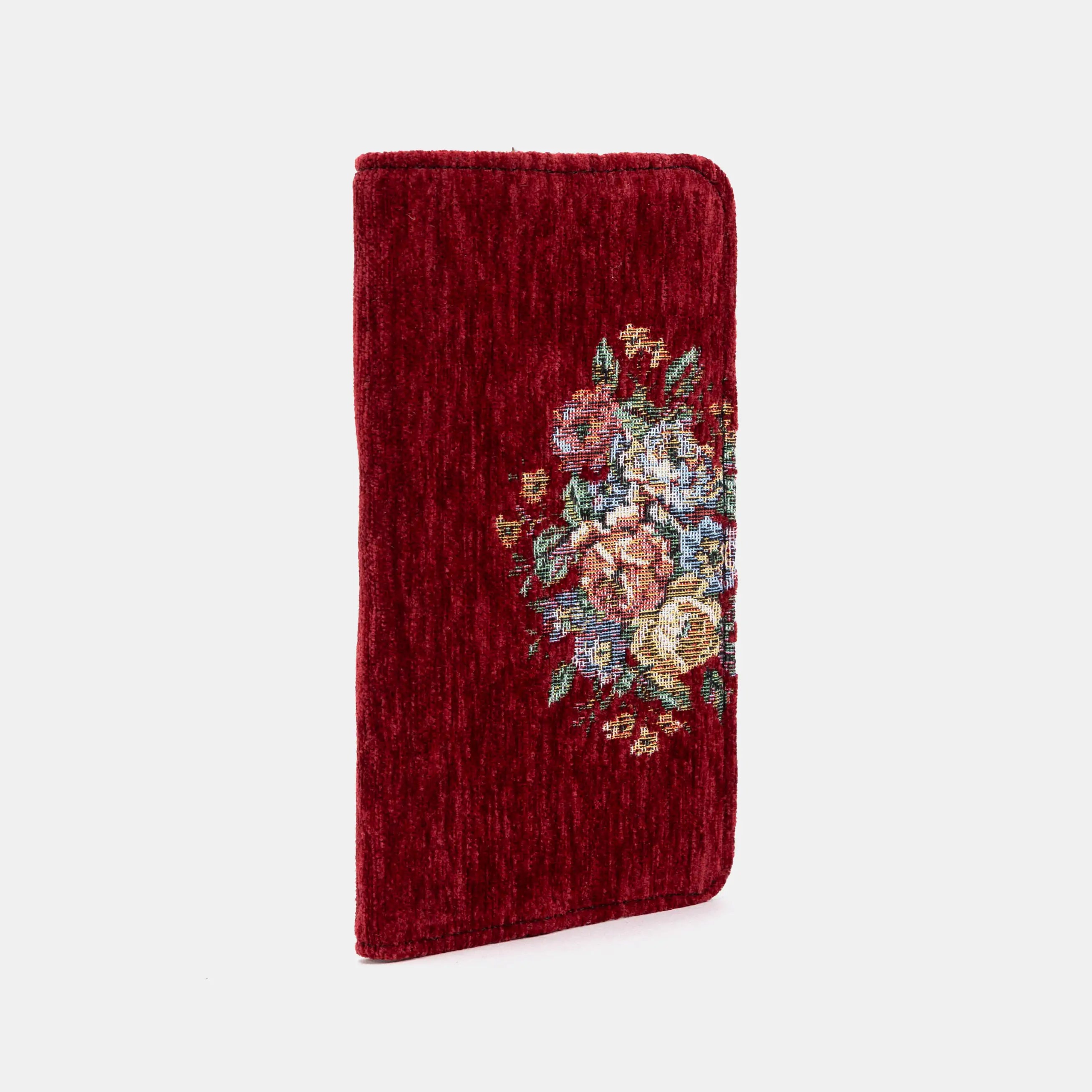 Bouquet Rose Red Checkbook Cover of America side front