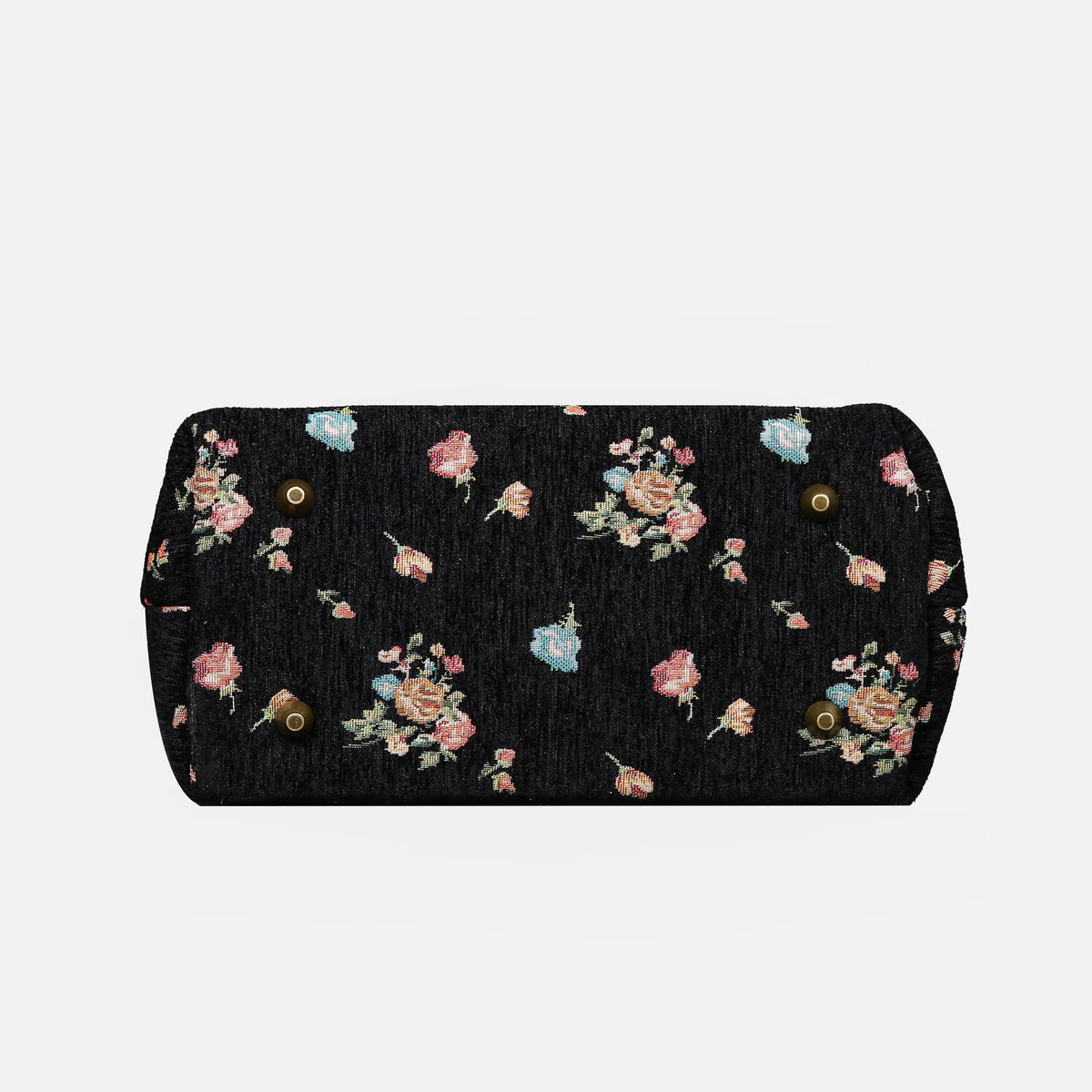 Bouquets Black Carpet Satchel carpet bag MCW Handmade of America bottom