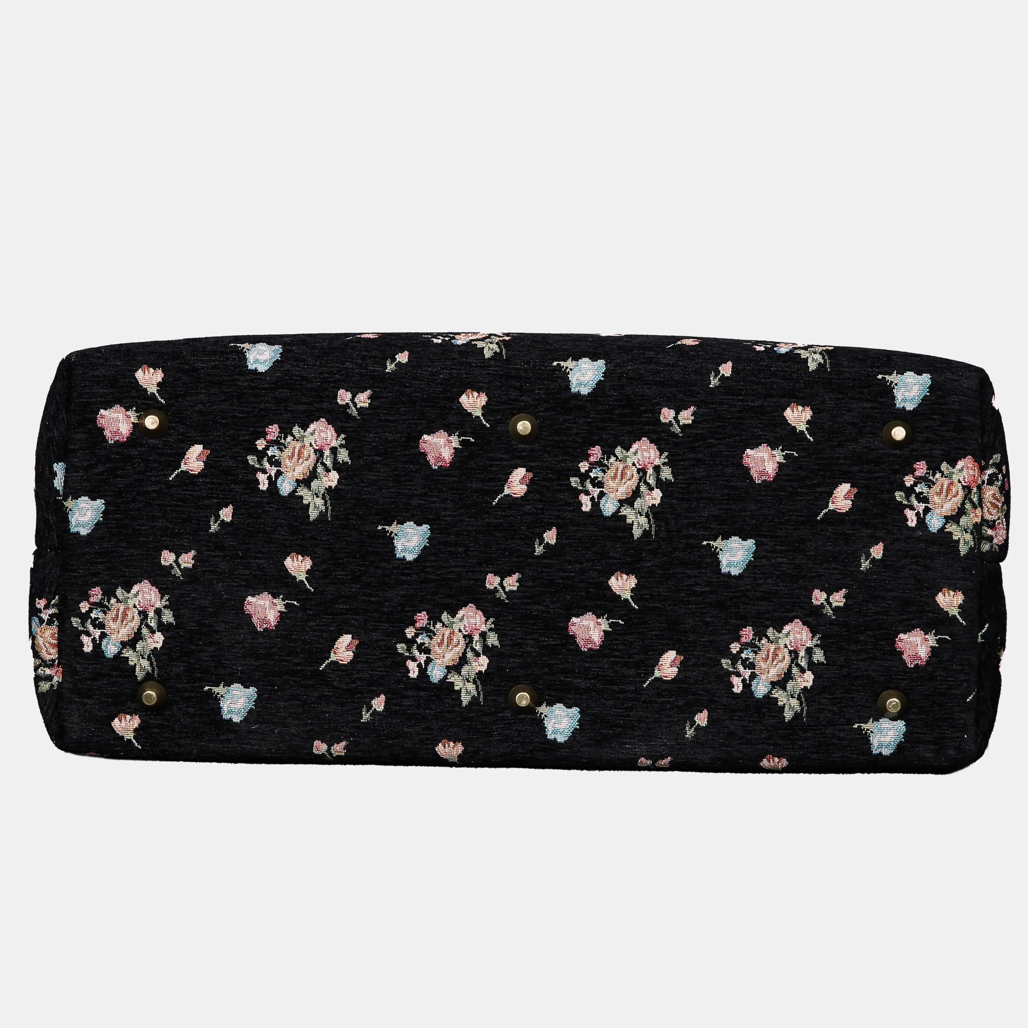 Bouquets Black Mary Poppins Weekender Carpetbag of America bottom