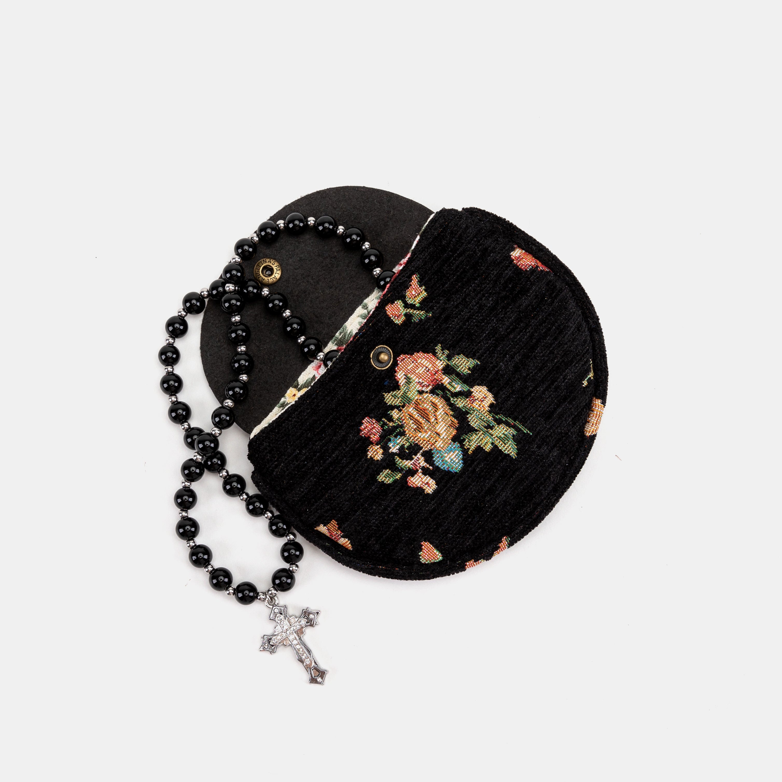 Bouquets Black Rosary Bag of America lay-1