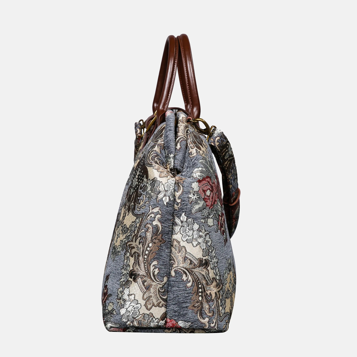 Brocade Grey Mary Poppins Brocade Grey Mary Poppins Weekender Carpetbag side