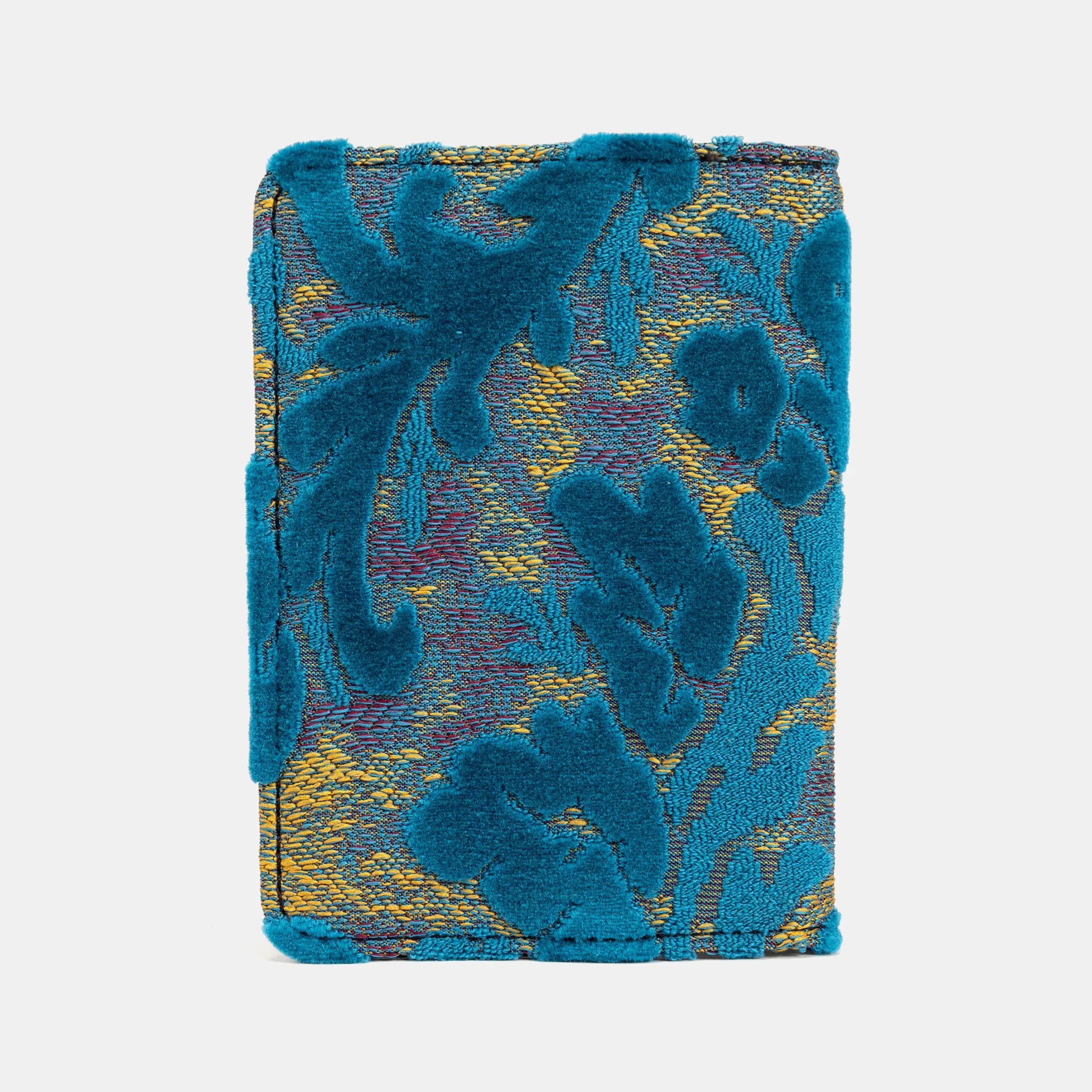 Burnout Velvet Aqua Blue Passport Cover of America right