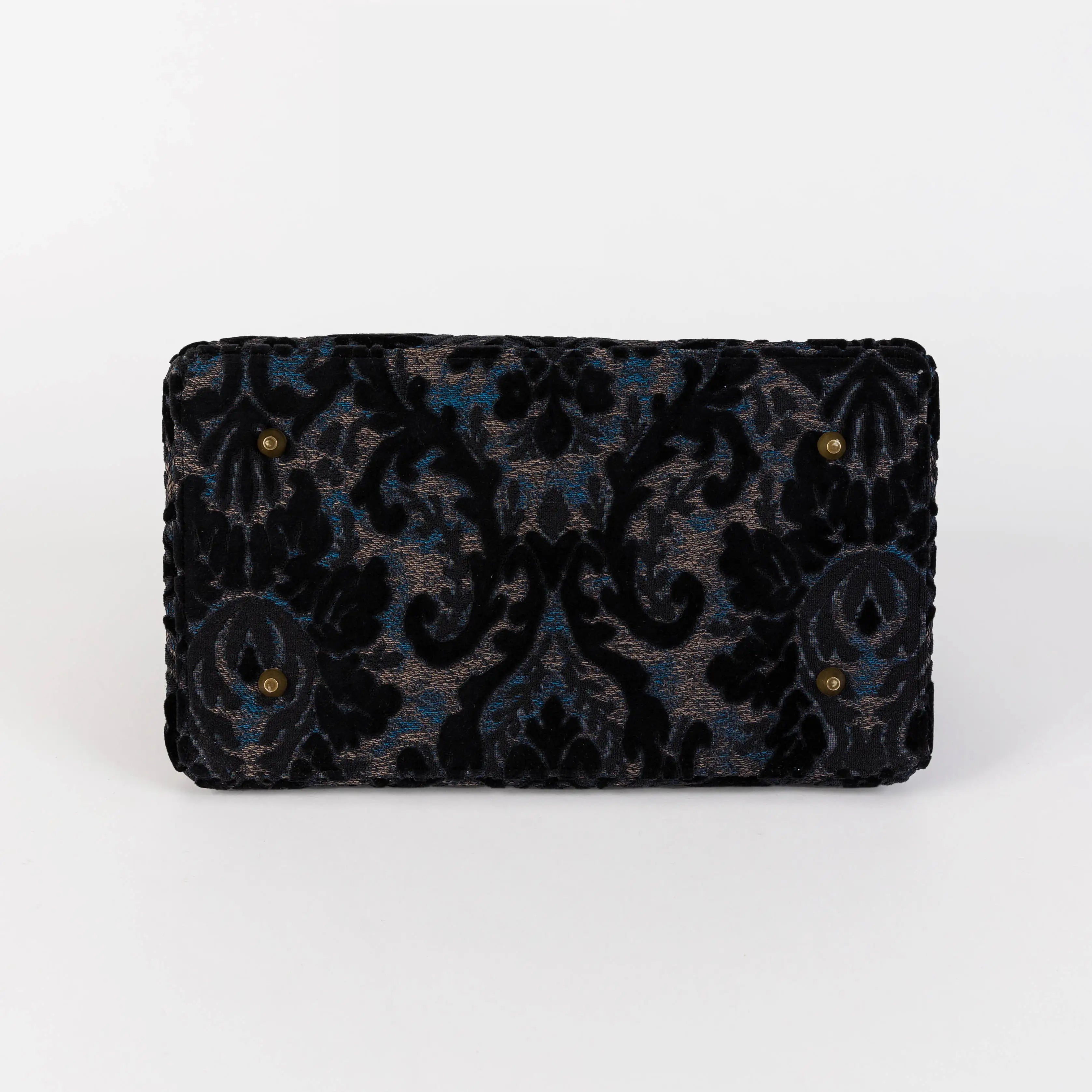 Burnout Velvet Black Celine Carpet Gladstone Bag of America bottom