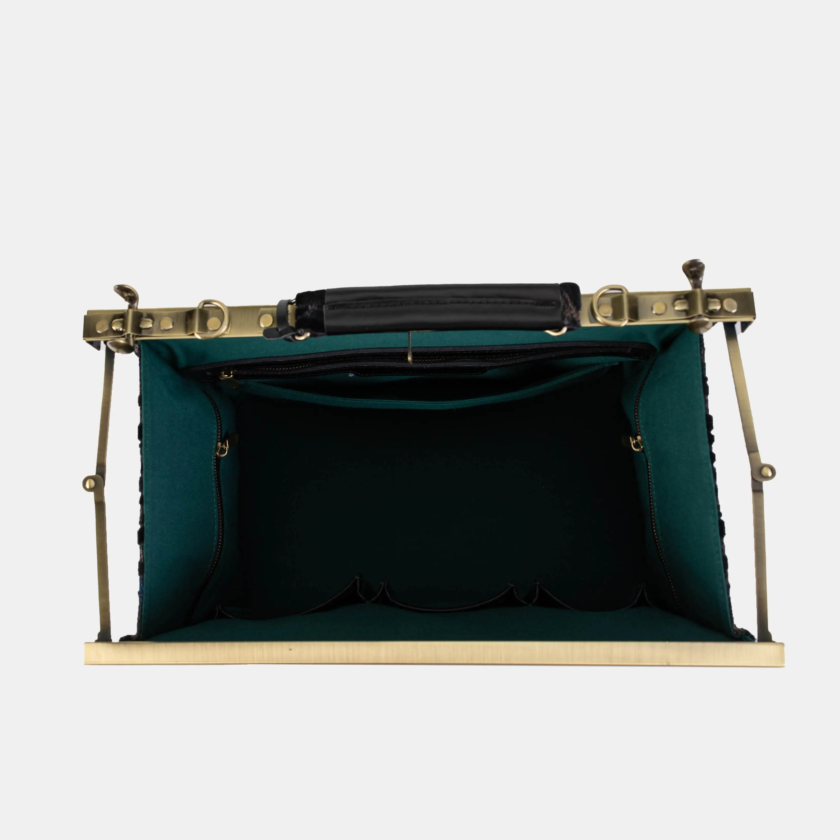 Burnout Velvet Black Celine Carpet Gladstone Bag of America inside